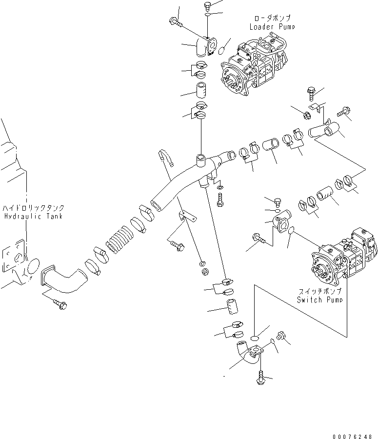 Wheel Loaders Komatsu / WA900-3 S/N 50001-UP(wa900-3c) / TRANSMISSION (HYDRAULIC SUCTION LINE)(#50095-)(150360 : F4320-12C0)