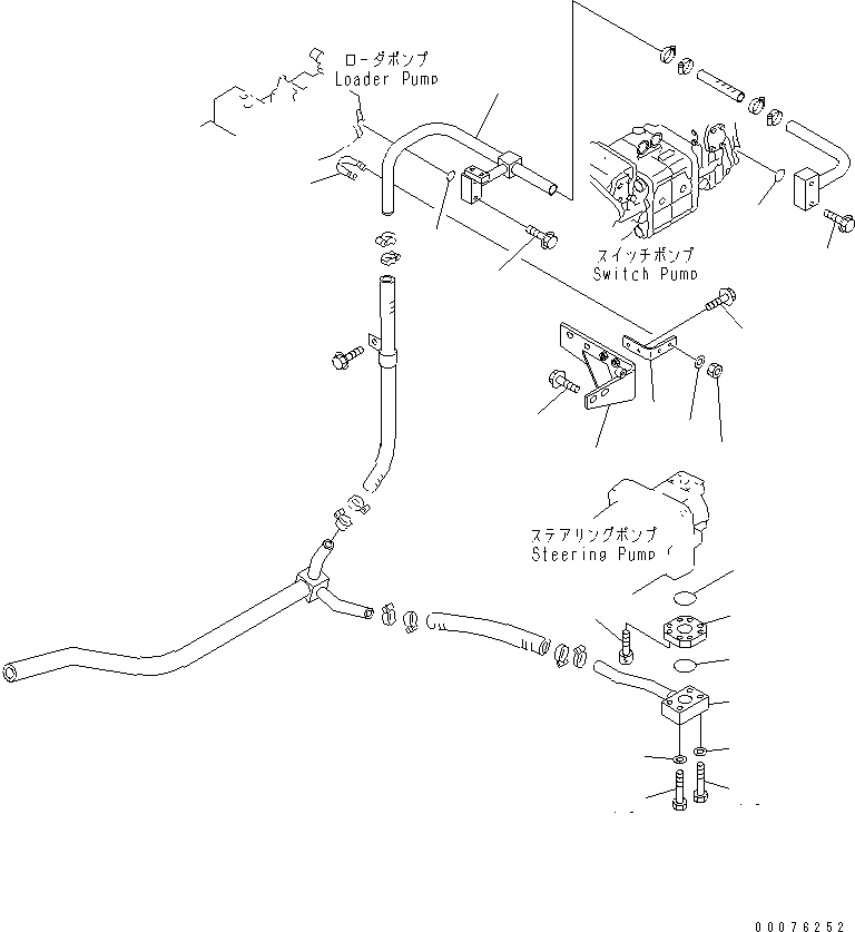 Wheel Loaders Komatsu / WA900-3 S/N 50001-UP(wa900-3c) / TRANSMISSION (P.P.C. VALVE LINE ? REAR 1/2)(#50095-)(150400 : F4320-16C0)