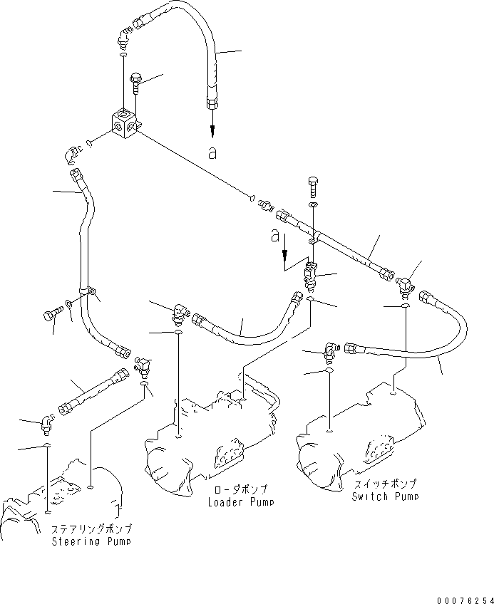 Wheel Loaders Komatsu / WA900-3 S/N 50001-UP(wa900-3c) / TRANSMISSION (PUMP DRAIN LINE)(#50095-)(150420 : F4320-18C0)