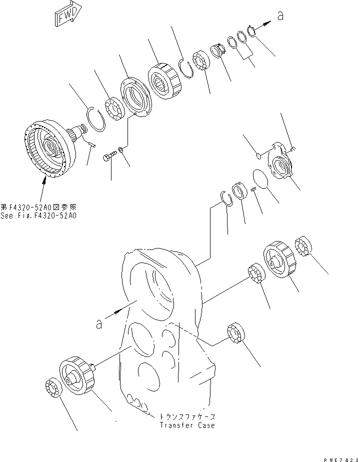 Wheel Loaders Komatsu / WA900-3 S/N 50001-UP(wa900-3c) / TRANSFER GEAR(#50001-50028)(150520 : F4320-56A0)