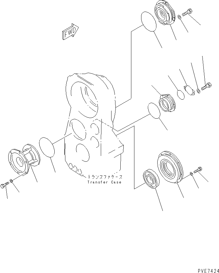 Wheel Loaders Komatsu / WA900-3 S/N 50001-UP(wa900-3c) / TRANSFER(150540 : F4320-57A0)