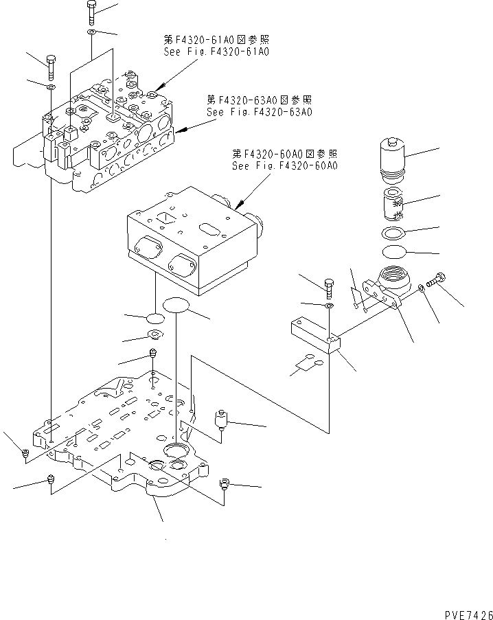 Wheel Loaders Komatsu / WA900-3 S/N 50001-UP(wa900-3c) / TRANSMISSION CONTROL VALVE (1/5)(150560 : F4320-59A0)