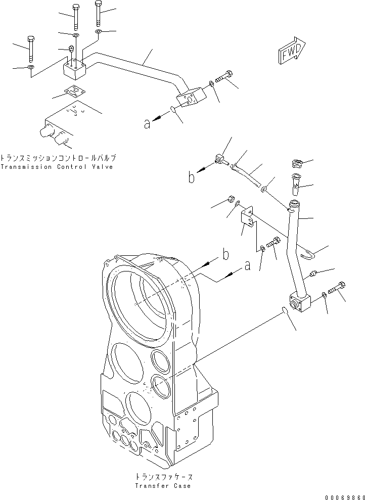 Wheel Loaders Komatsu / WA900-3 S/N 50001-UP(wa900-3c) / TRANSMISSION LUBRICATION VALVE AND TRANSFER FILLER(150620 : F4320-65A0)