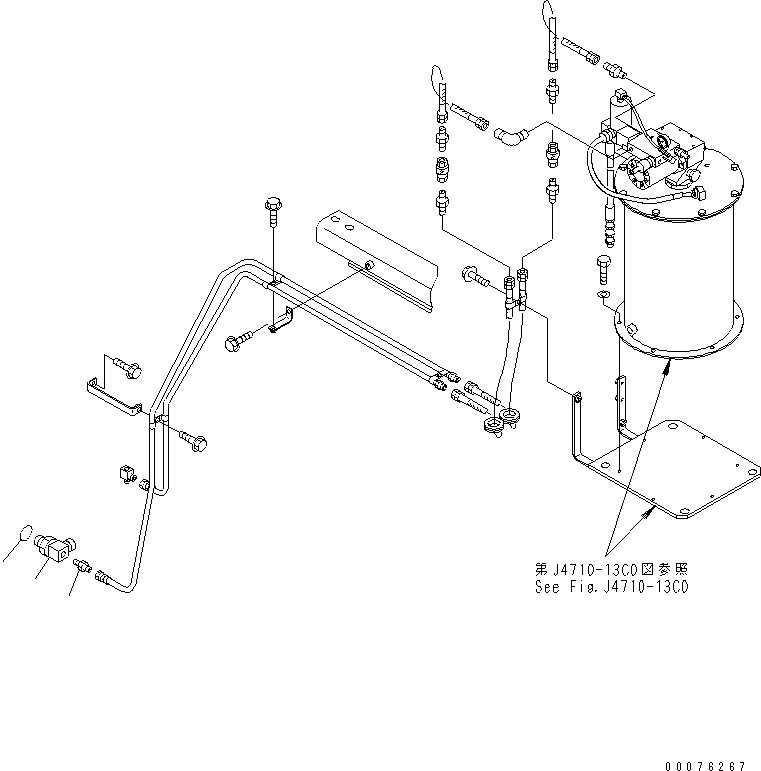 Wheel Loaders Komatsu / WA900-3 S/N 50001-UP(wa900-3c) / HYDRAULIC TANK (AUTO GREASE)(#50095-)(210070 : H0110-04C0)