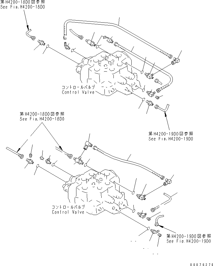Wheel Loaders Komatsu / WA900-3 S/N 50001-UP(wa900-3c) / LOADER CONTROL VALVE (PIPING PARTS)(#50095-)(210140 : H0120-02C0)