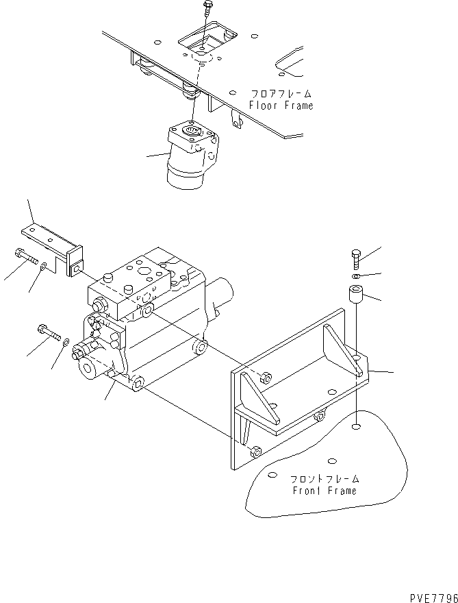 Wheel Loaders Komatsu / WA900-3 S/N 50001-UP(wa900-3c) / STEERING VALVE (VALVE AND MOUNTING PARTS)(#50001-50094)(210190 : H0122-01B0)