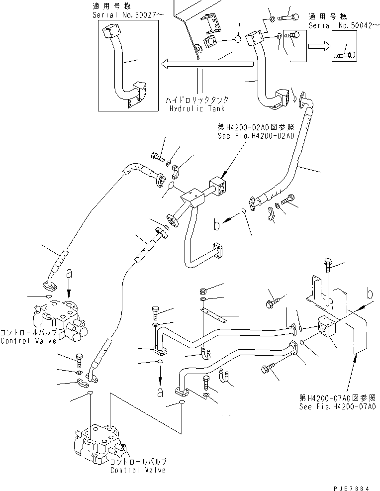 Wheel Loaders Komatsu / WA900-3 S/N 50001-UP(wa900-3c) / HYDRAULIC LINE (DEMAND VALVE TO CONTROL VALVE)(#50001-50094)(210550 : H4200-06C0)