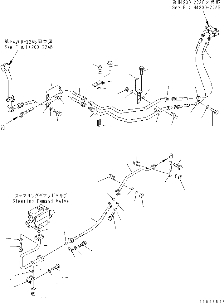 Wheel Loaders Komatsu / WA900-3 S/N 50001-UP(wa900-3c) / HYDRAULIC LINE (COOLING LINE ? 1/2) (SOUND PACKAGE SPEC.)(#50029-50094)(211060 : H4200-21A6)