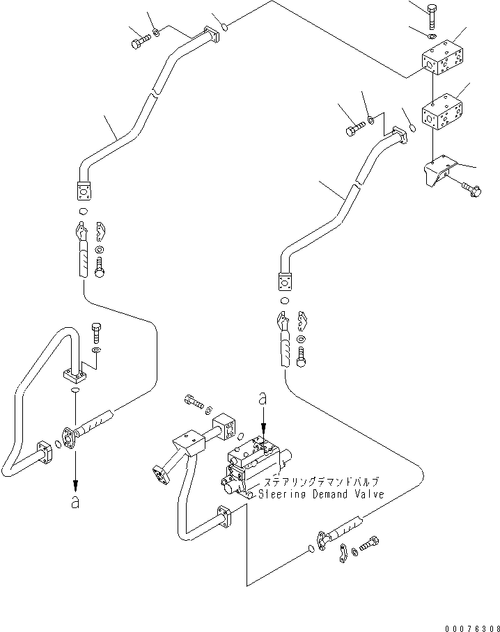Wheel Loaders Komatsu / WA900-3 S/N 50001-UP(wa900-3c) / HYDRAULIC LINE (HYDRAULIC PUMP LINE)(#50095-)(211350 : H4200-30D0)