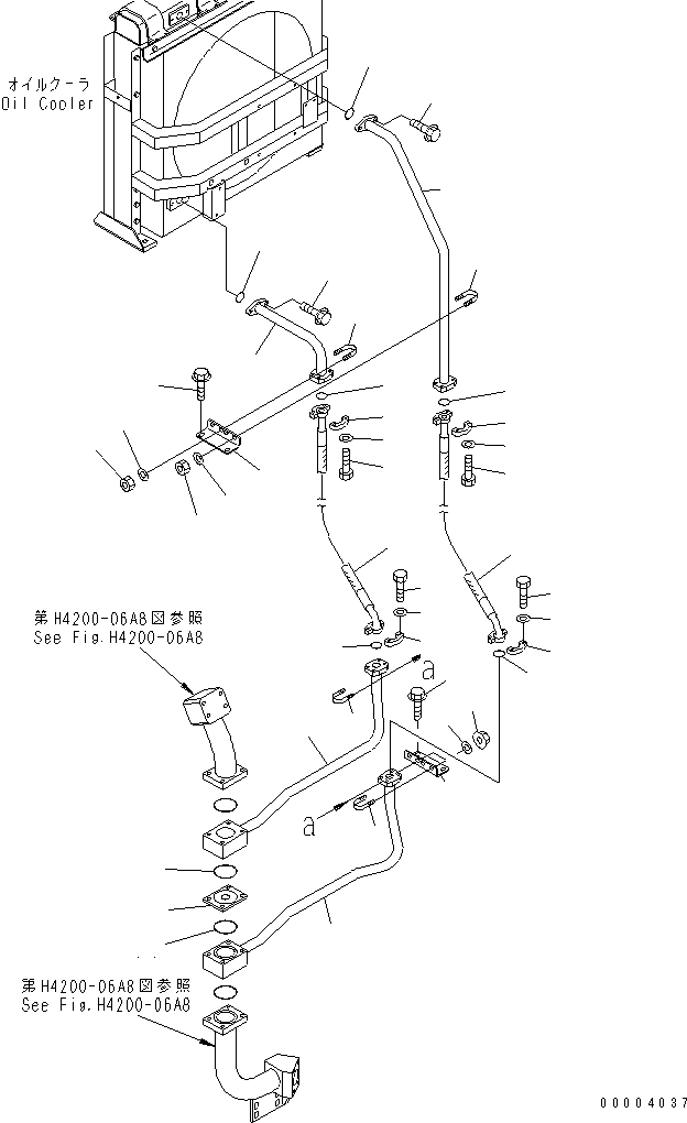 Wheel Loaders Komatsu / WA900-3 S/N 50001-UP(wa900-3c) / HYDRAULIC LINE (COOLING LINE) (55 ЯC SPEC.)(#50001-50094)(211360 : H4200-31A8)