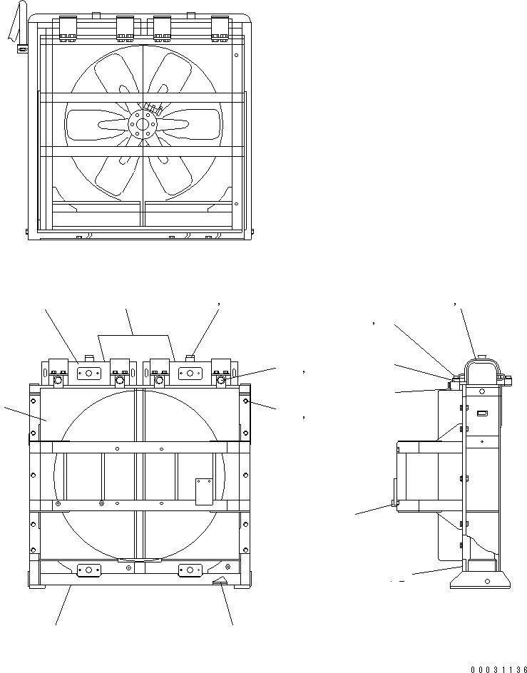 Wheel Loaders Komatsu / WA900-3 S/N 50001-UP(wa900-3c) / HYDRAULIC LINE (FUEL COOLER INNER PARTS) (55 ЯC SPEC.) (WITH BRAKE COOLING SYSTEM)(#50001-50094)(211450 : H4200-52B0)