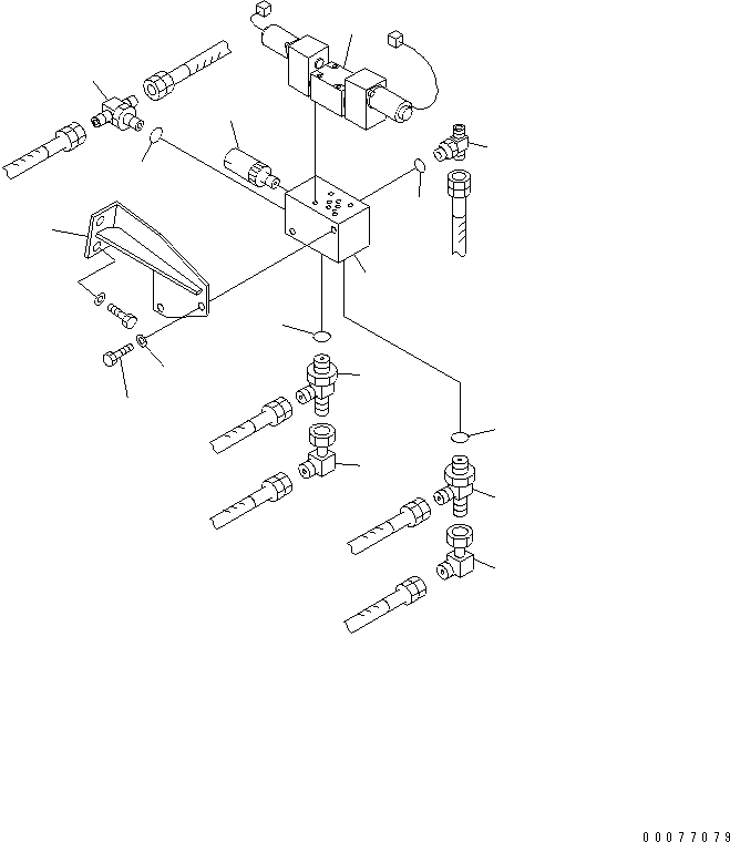 Wheel Loaders Komatsu / WA900-3 S/N 50001-UP(wa900-3c) / STEERING HYDRAULIC LINE (STEERING LINE BLOCK RELATED PARTS)(#50095-)(211660 : H4410-09C0)