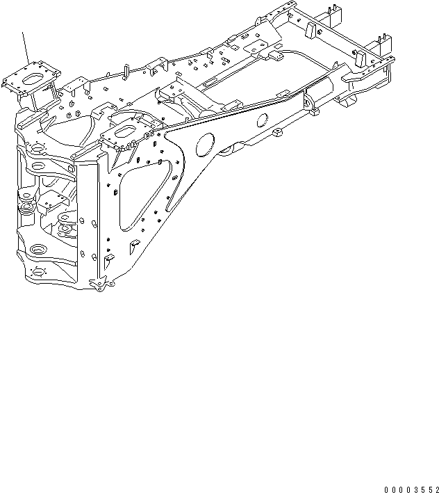 Wheel Loaders Komatsu / WA900-3 S/N 50001-UP(wa900-3c) / REAR FRAME (SOUND PACKAGE SPEC.)(#50029-)(240170 : J4120-01A8)