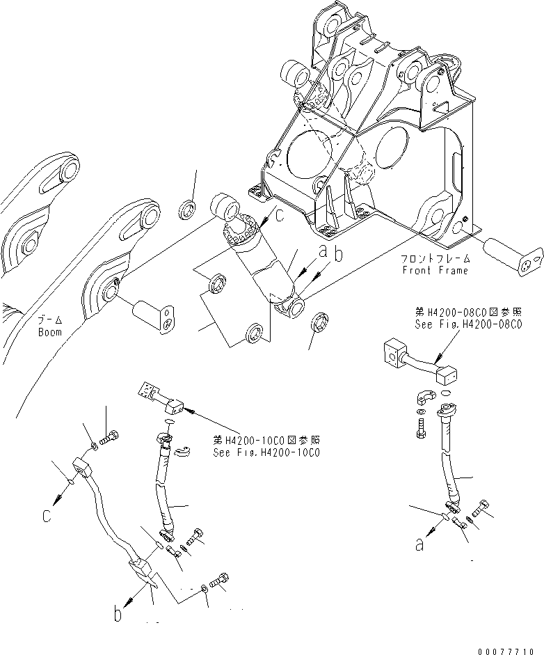 Wheel Loaders Komatsu / WA900-3 S/N 50001-UP(wa900-3c) / LIFT CYLINDER (L.H.) (HIGH LIFT TYPE)(#50095-)(360460 : T4140-01C0)