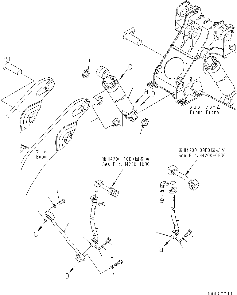 Wheel Loaders Komatsu / WA900-3 S/N 50001-UP(wa900-3c) / LIFT CYLINDER (R.H.) (HIGH LIFT TYPE)(#50095-)(360480 : T4140-02C0)