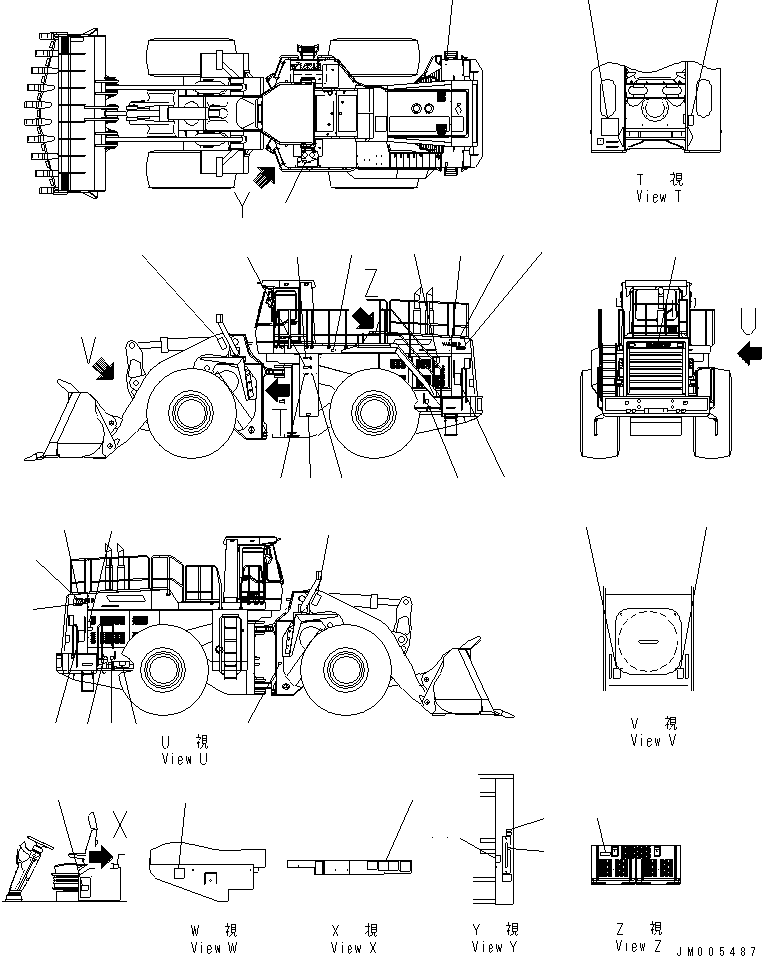 Wheel Loaders Komatsu / WA900-3 S/N 50001-UP(wa900-3c) / MARKS AND PLATES (ENGLISH) (FOR U.S.A.) (ELECTRICAL GOVERNOR SPEC.)(#50001-50106)(390070 : U0100-01B4)