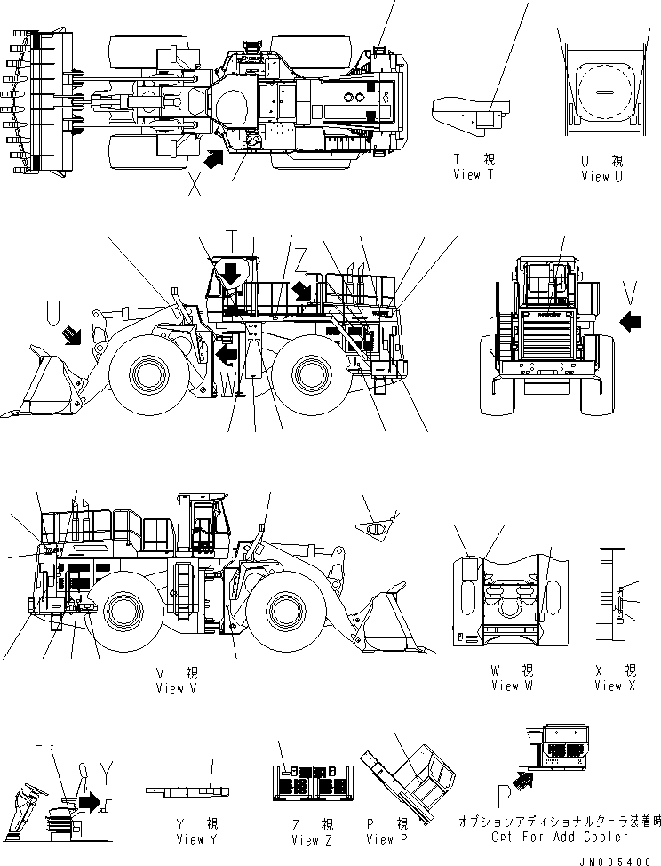 Wheel Loaders Komatsu / WA900-3 S/N 50001-UP(wa900-3c) / MARKS AND PLATES (ENGLISH) (FOR U.S.A.) (ELECTRICAL GOVERNOR SPEC.)(#50107-)(390080 : U0100-01B4A)