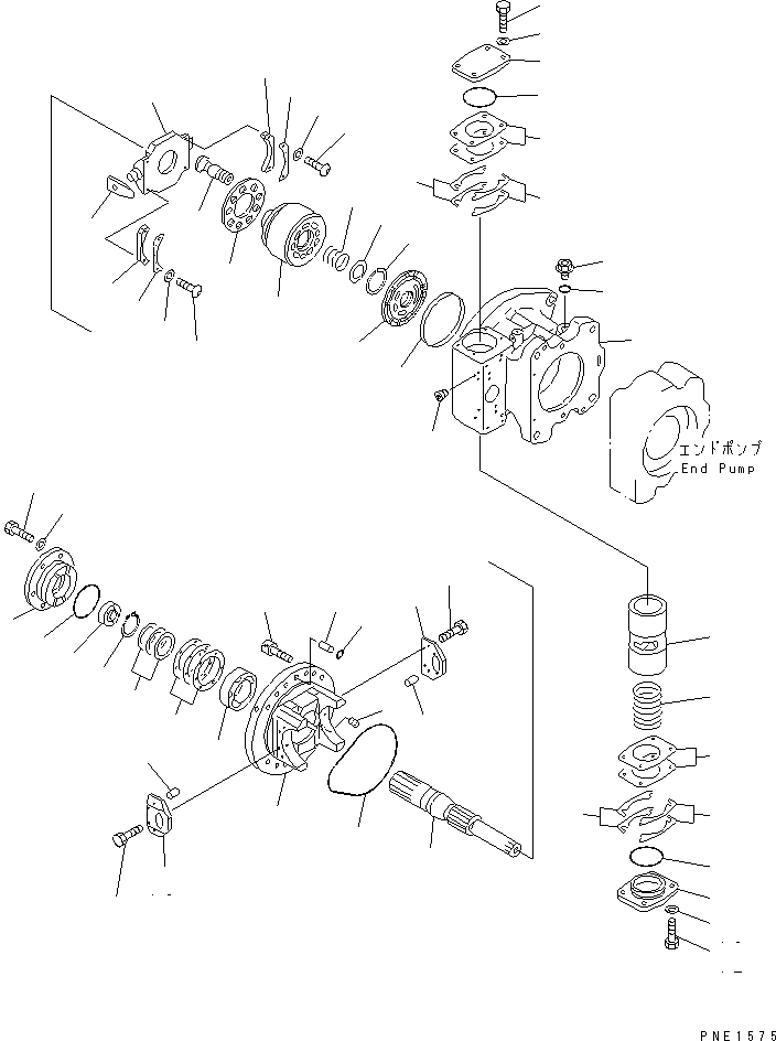 Wheel Loaders Komatsu / WA900-3 S/N 50001-UP(wa900-3c) / SWITCH PUMP (2/12)(#50001-50026)(450350 : Y1600-22A0)