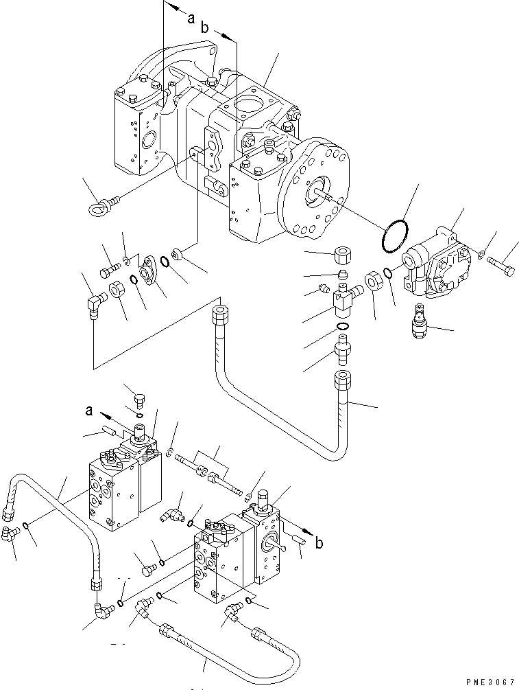Wheel Loaders Komatsu / WA900-3 S/N 50001-UP(wa900-3c) / SWITCH PUMP (1/12)(#50001-50026)(450320 : Y1600-21A0)