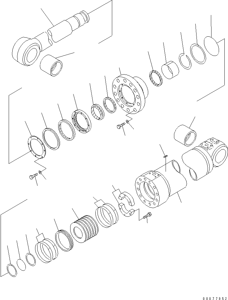 Wheel Loaders Komatsu / WA900-3 S/N 50001-UP(wa900-3c) / LIFT CYLINDER (-40ЯC SPEC.)(451020 : Y1620-01A2)