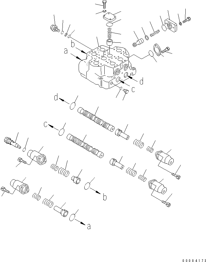 Wheel Loaders Komatsu / WA900-3 S/N 50001-UP(wa900-3c) / CONTROL VALVE (2-SPOOL) (1/2)(#50034-)(451140 : Y1662-01A0B)