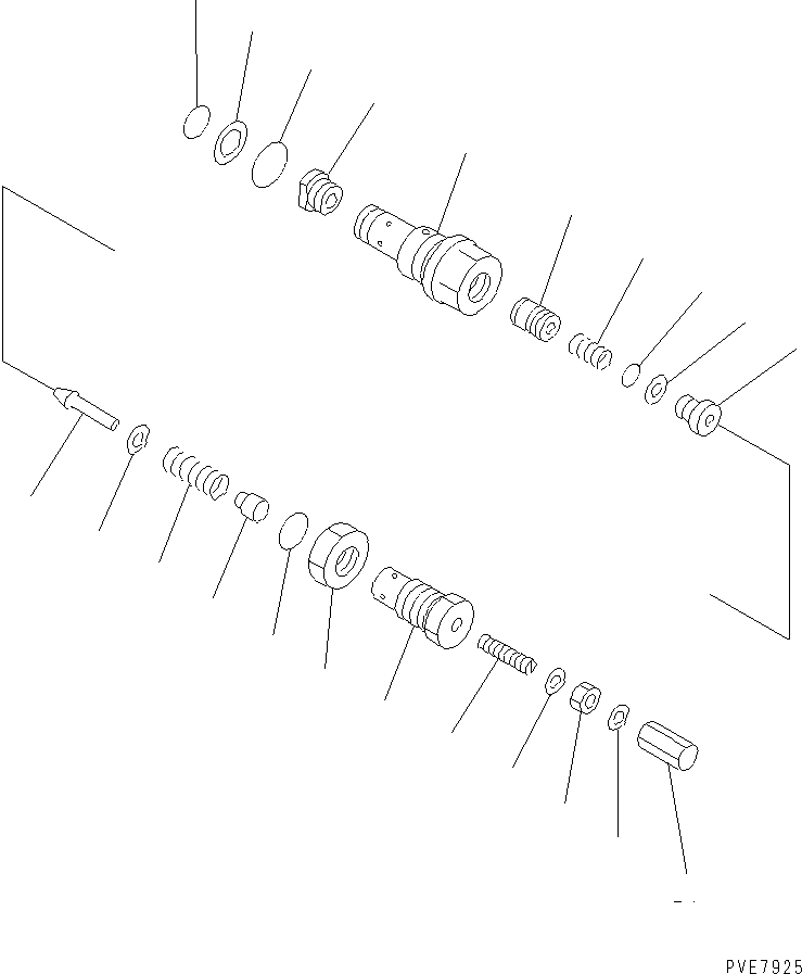 Wheel Loaders Komatsu / WA900-3 S/N 50001-UP(wa900-3c) / RELIEF VALVE (EMERGENCY STEERING PIPING)(451210 : Y1672-01A0)