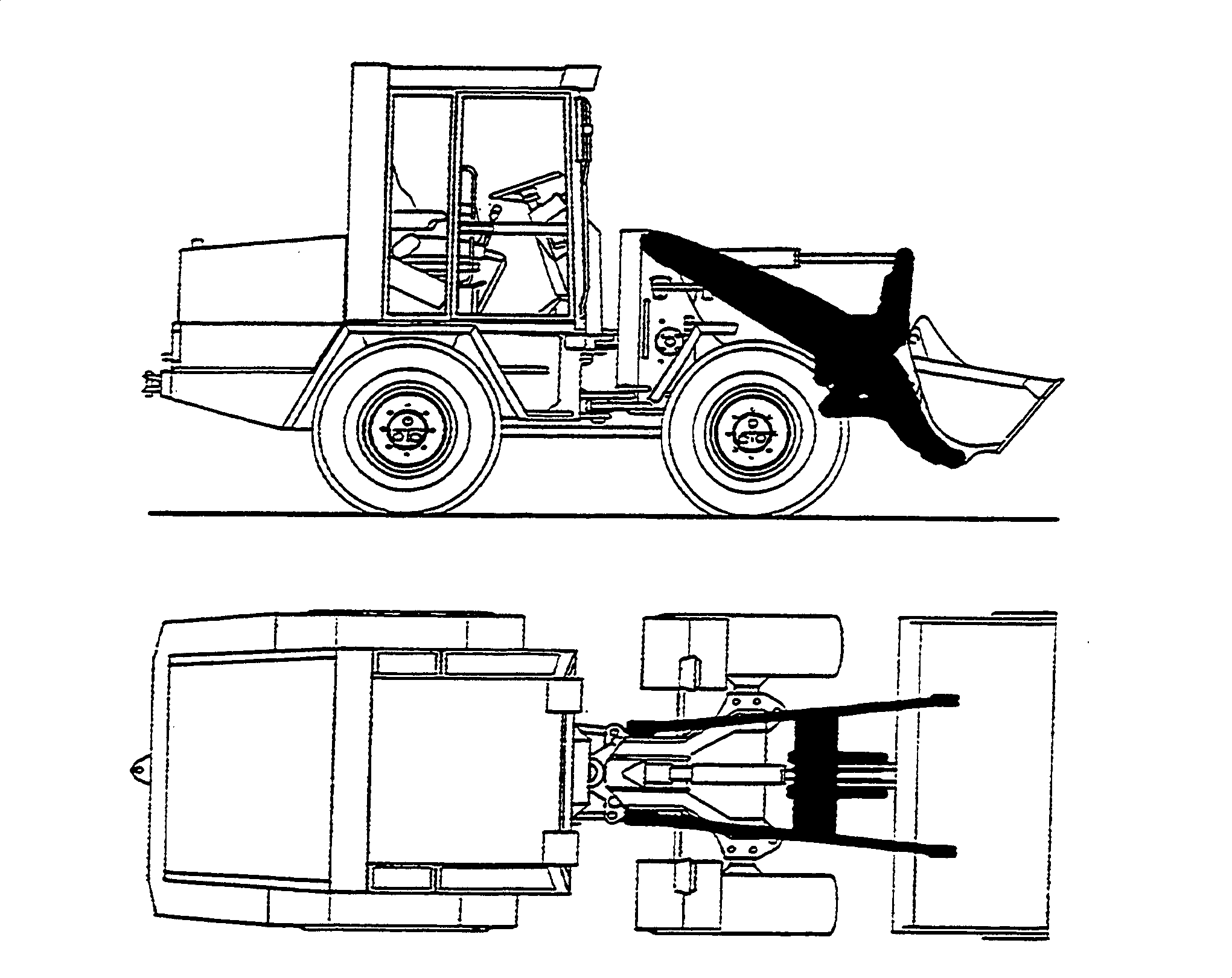 Wheel Loaders Komatsu / WA90-1 (20F) S/N 372020051 and up(wa90_1) / 14 BOOM, THRUST FRAME - ARM(14 : 14)