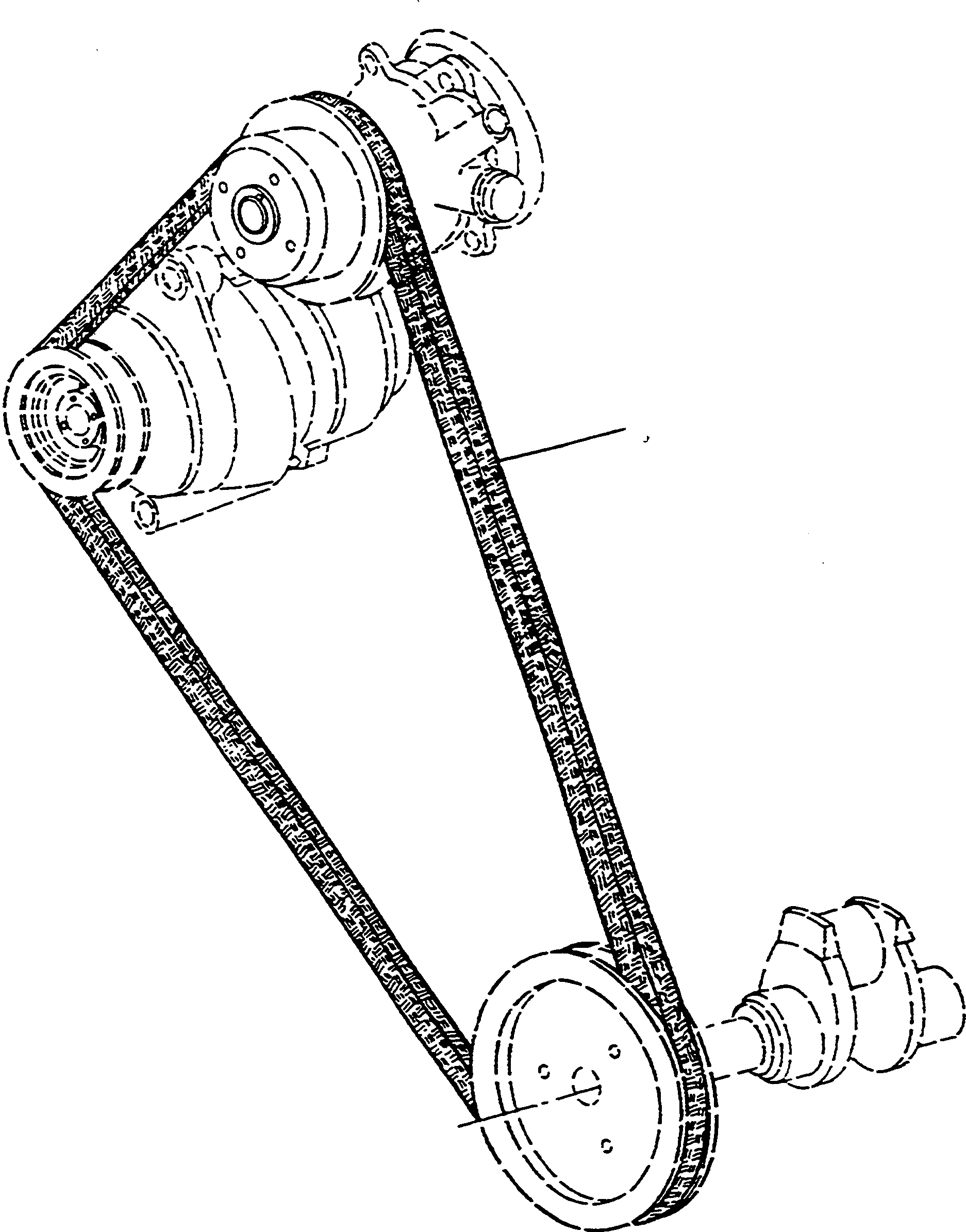 Wheel Loaders Komatsu / WA90-1 (20F) S/N 372020051 and up(wa90_1) / V-VELT ARRANGEMENT(01-18 : A1423)
