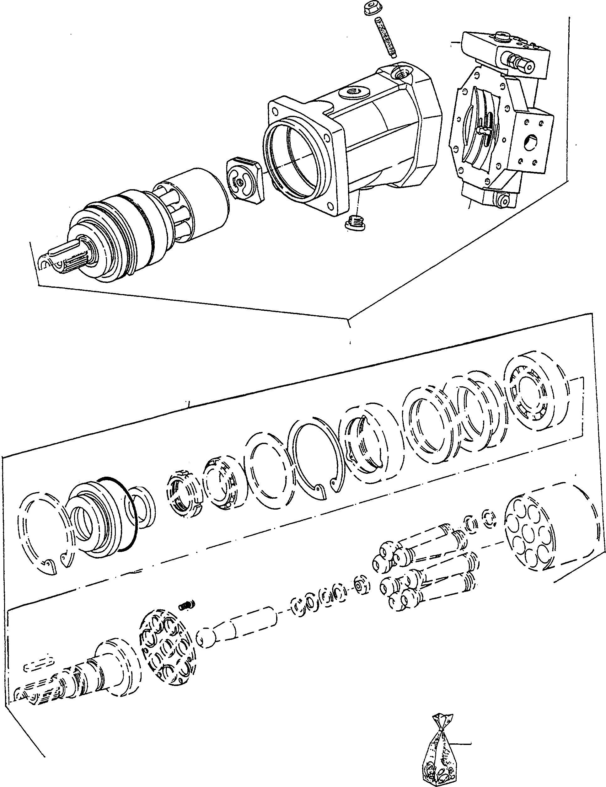 Wheel Loaders Komatsu / WA90-1 (20F) S/N 372020051 and up(wa90_1) / AXIAL PISTON ENGINE(04-98 : A3486)