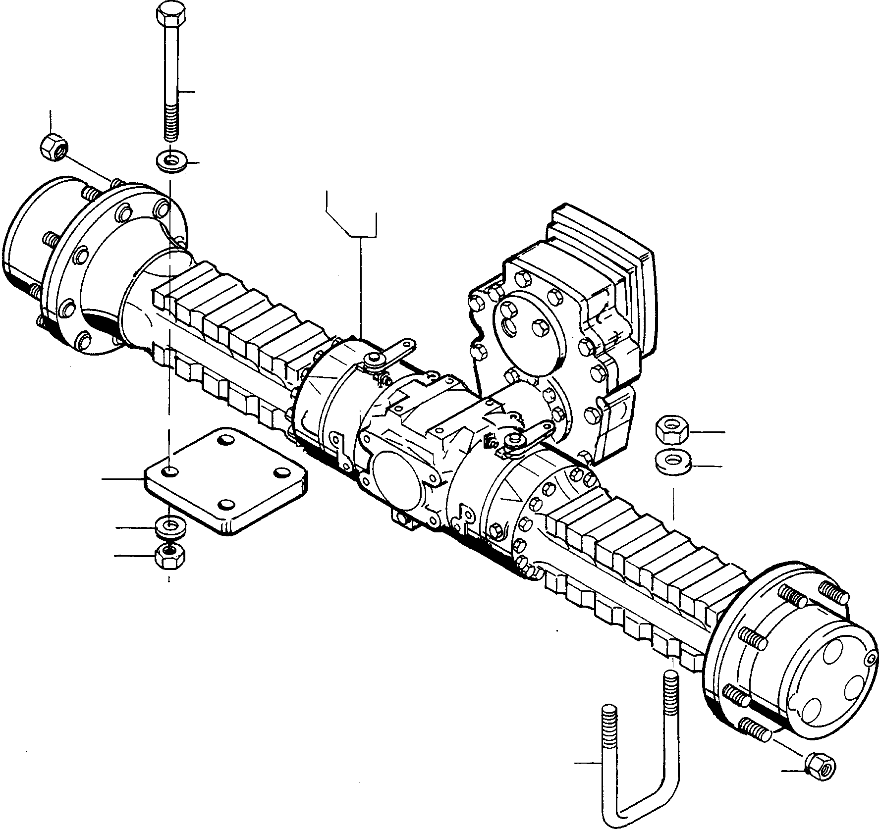 Wheel Loaders Komatsu / WA90-1 (20F) S/N 372020051 and up(wa90_1) / REAR AXLE(05-43|a : A4743)