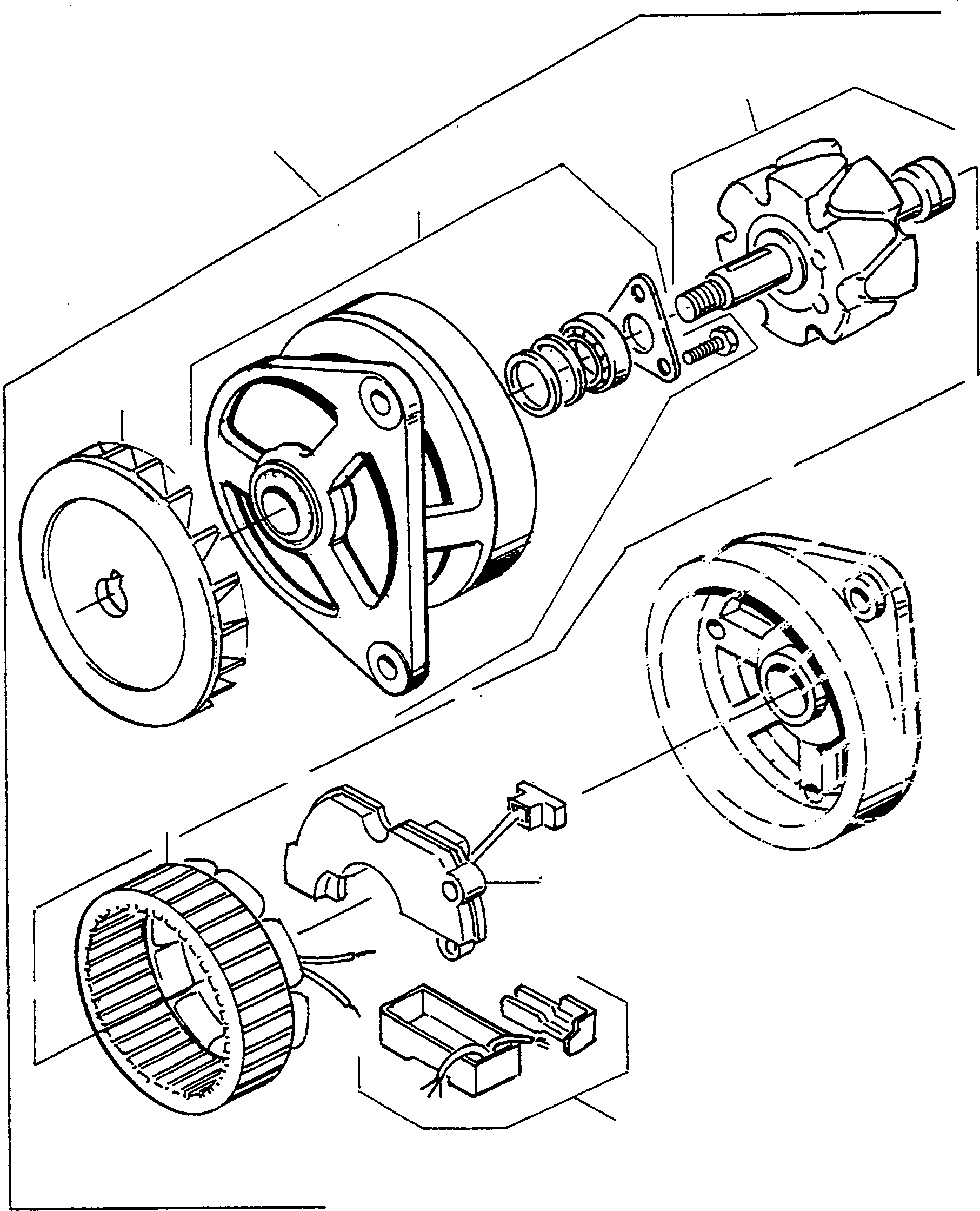 Wheel Loaders Komatsu / WA90-1 (20F) S/N 372020051 and up(wa90_1) / ALTERNATOR(03-42 : A4830)