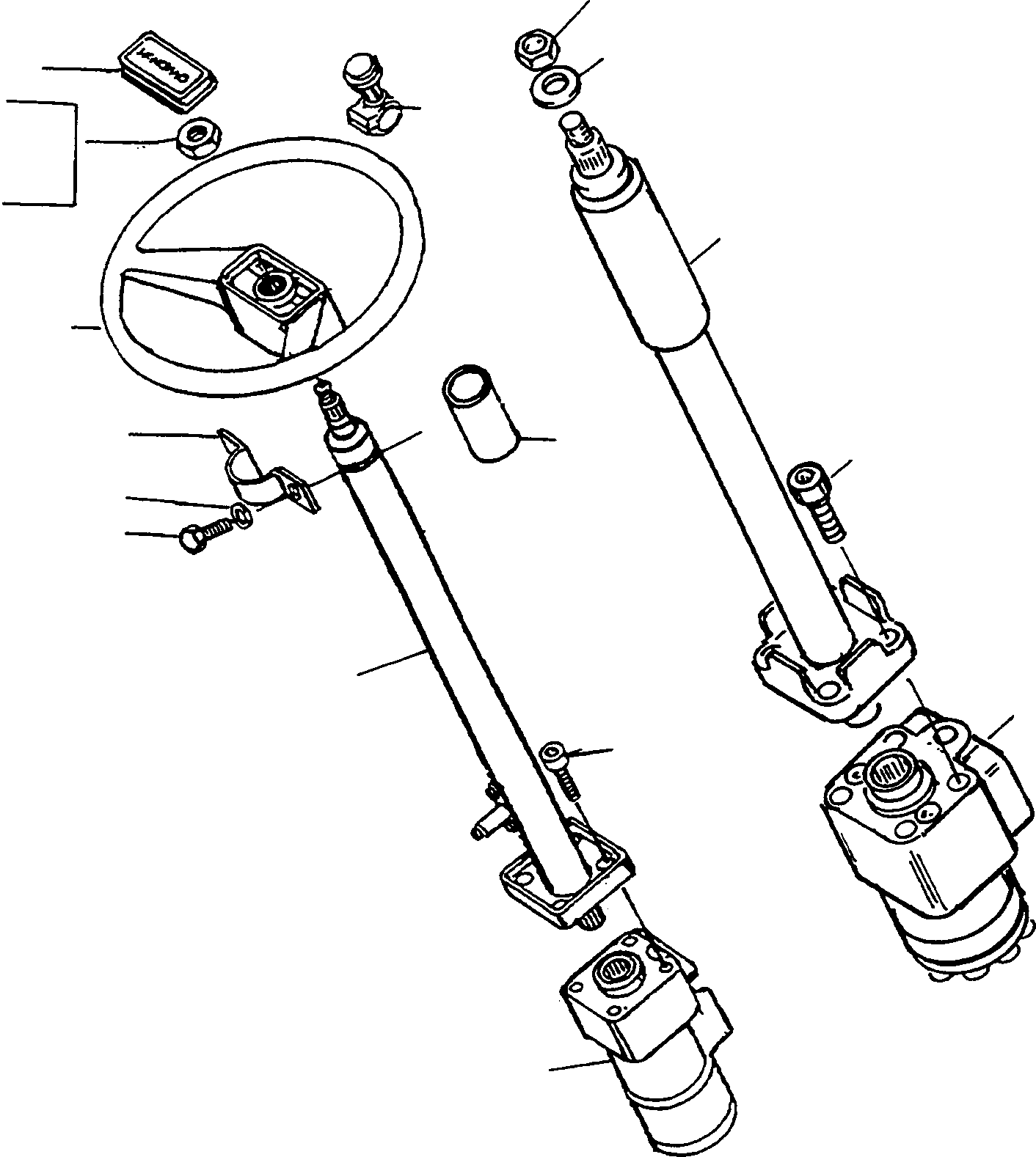 Wheel Loaders Komatsu / WA90-1 (20F) S/N 372020051 and up(wa90_1) / STEERING, STEERING MOUNTING(07-00 : A5013)