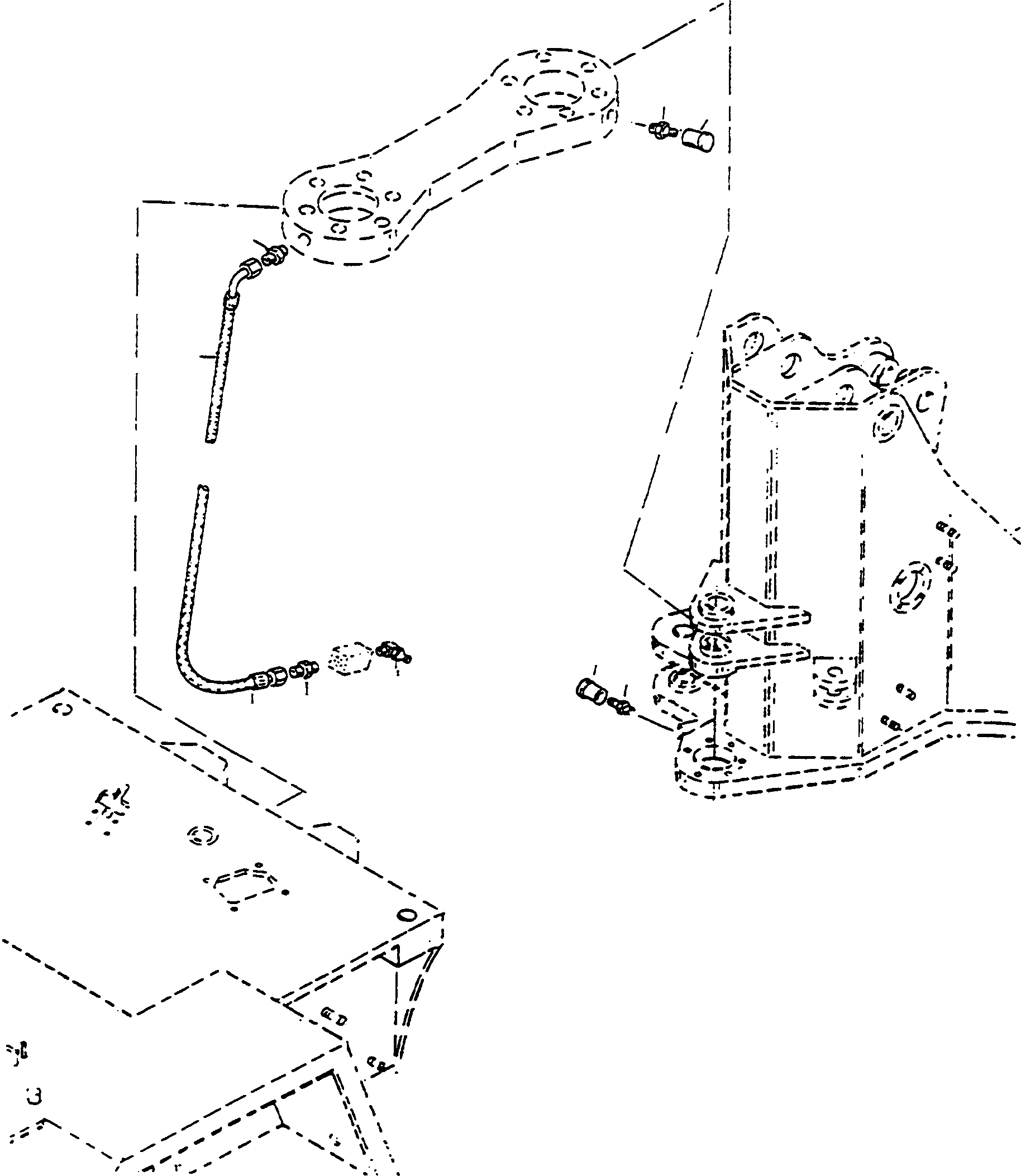 Wheel Loaders Komatsu / WA90-1 (20F) S/N 372020051 and up(wa90_1) / HINGE, LUBRICATION PIPE(10-05 : A5022)