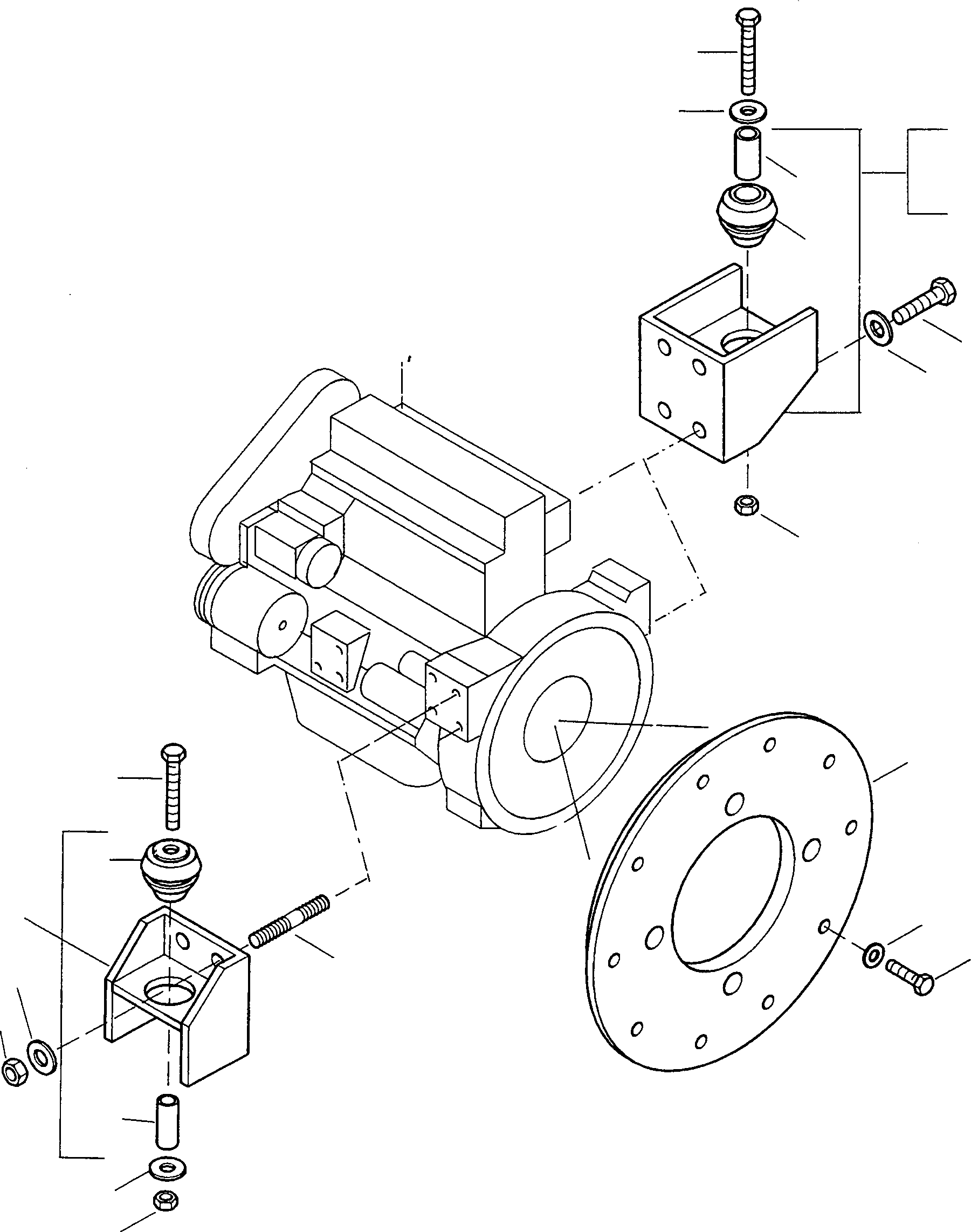 Wheel Loaders Komatsu / WA90-1 (20F) S/N 372020051 and up(wa90_1) / ENGINE, ENGINE MOUNTING(01-01 : A5126)