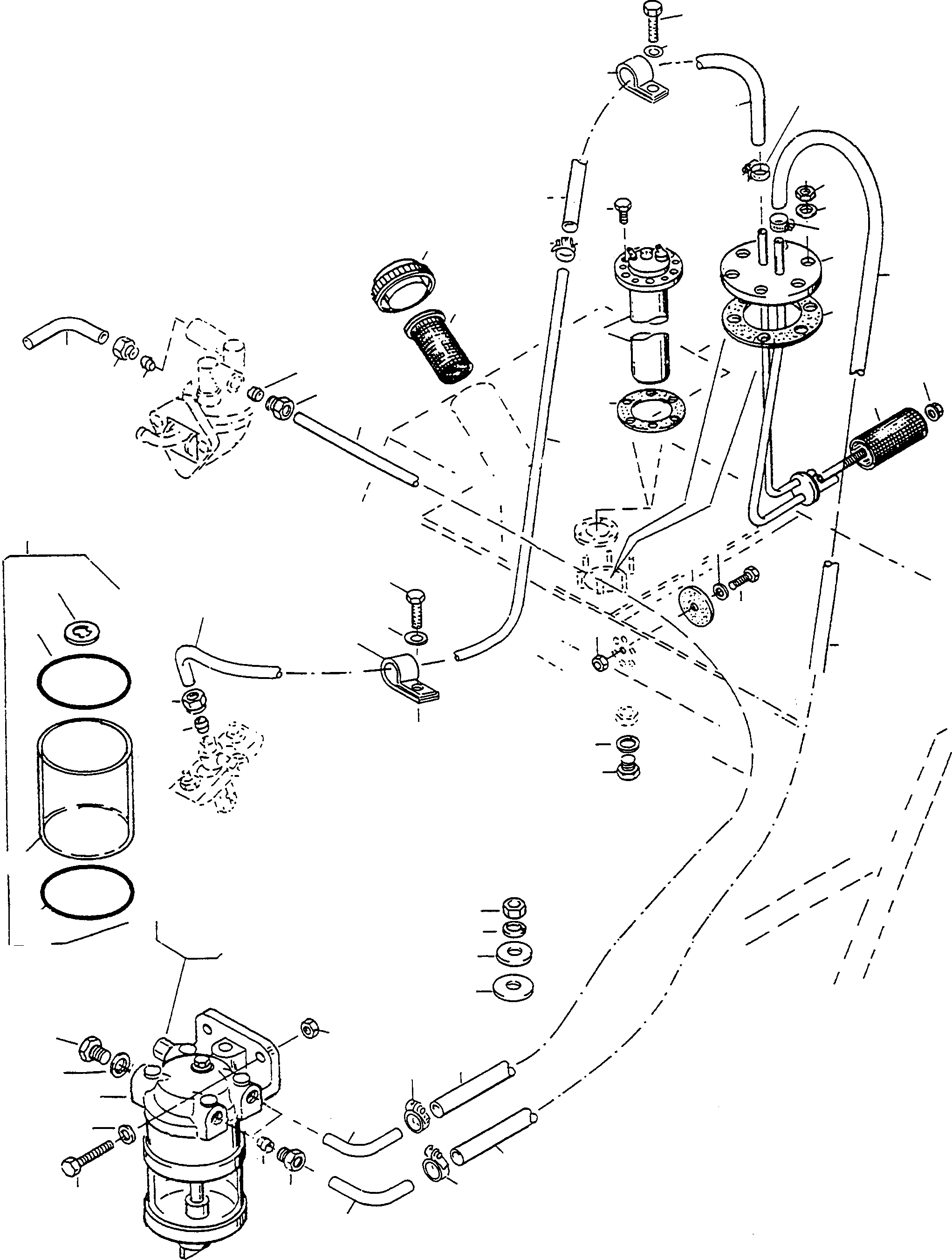 Wheel Loaders Komatsu / WA90-1 (20F) S/N 372020051 and up(wa90_1) / FUEL SYSTEM, PRE FILTER(01-28 : A5134)