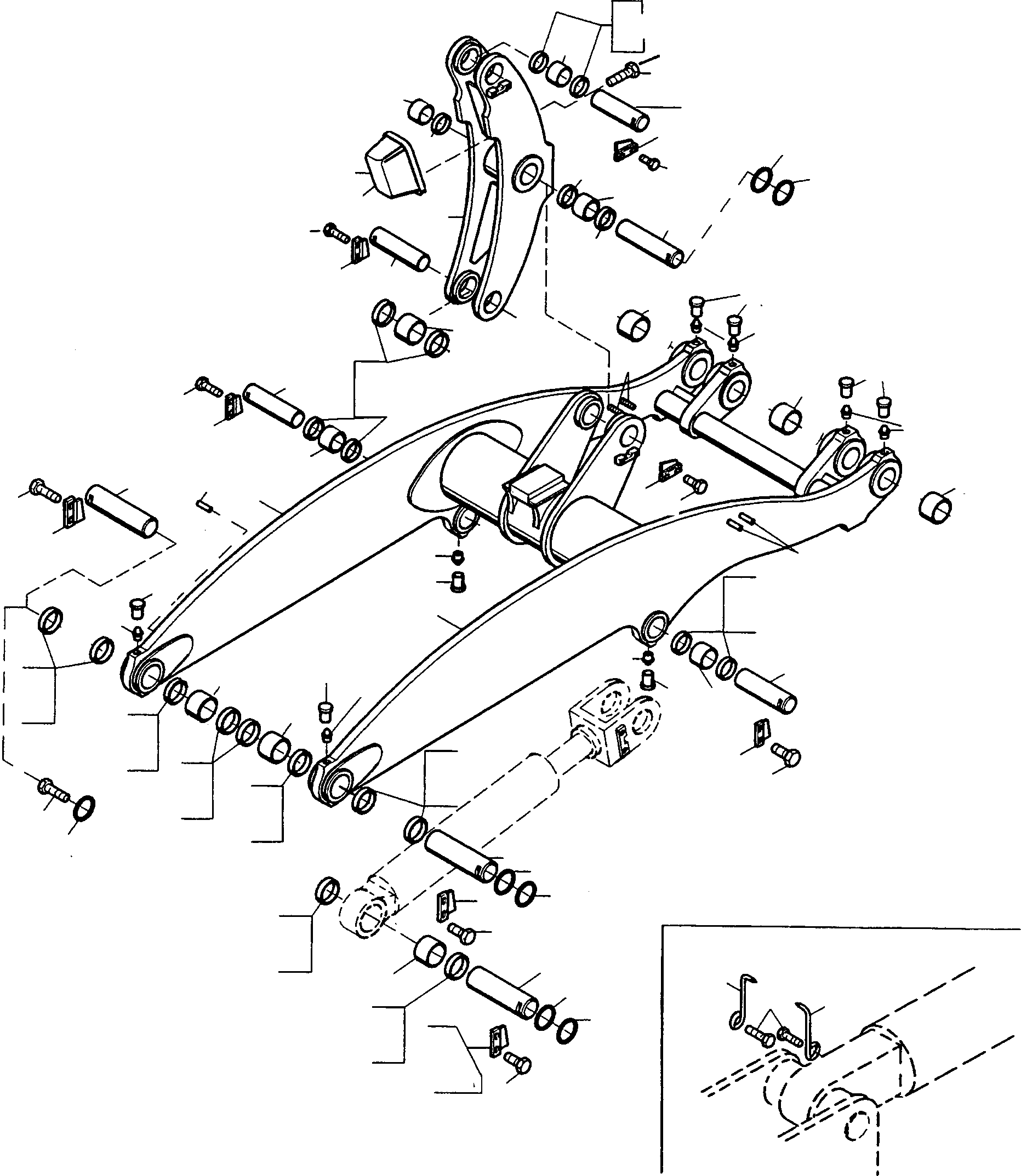 Wheel Loaders Komatsu / WA90-1 (20F) S/N 372020051 and up(wa90_1) / BOOM(14-00 : A5139)