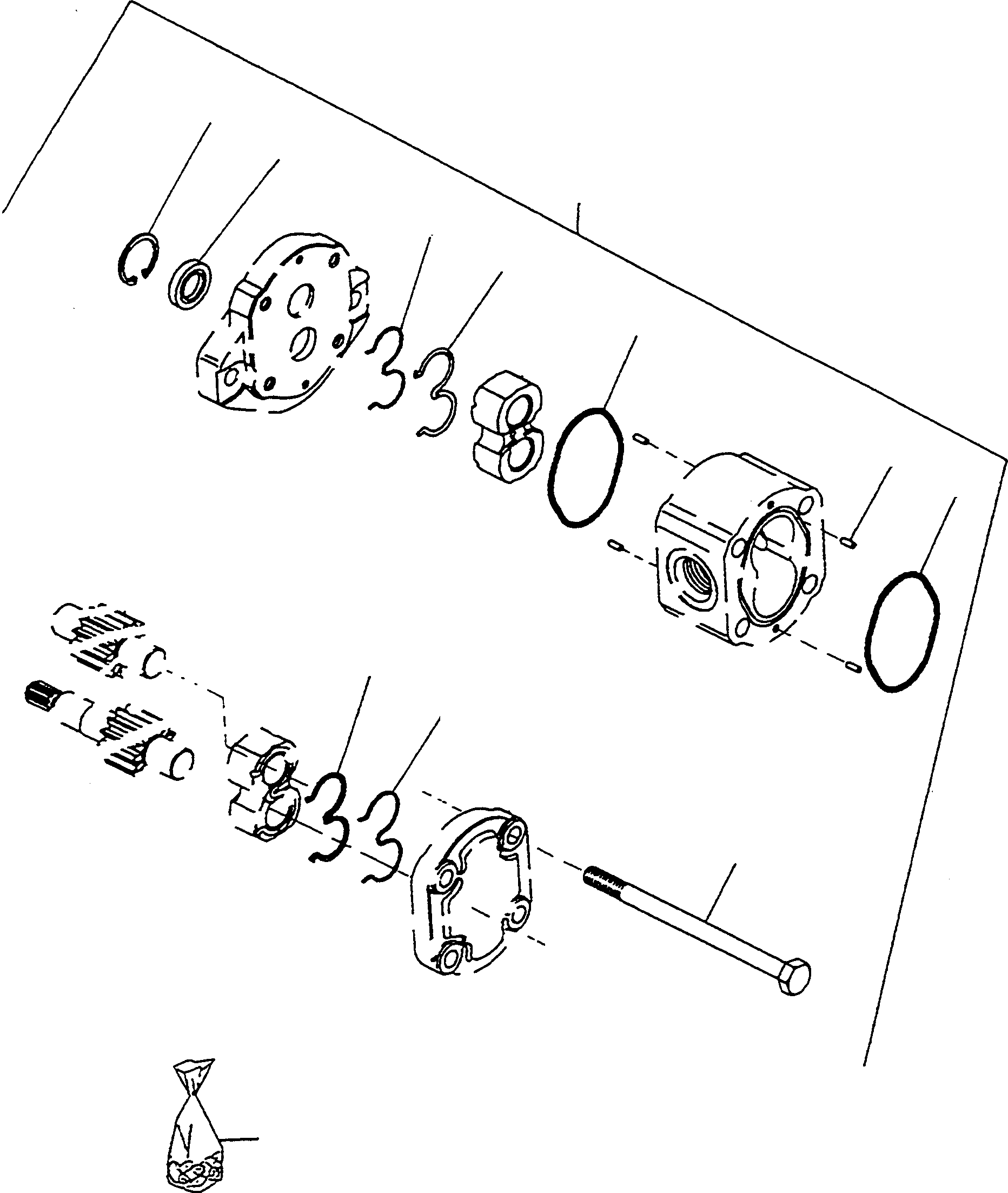 Wheel Loaders Komatsu / WA90-1 (20F) S/N 372020051 and up(wa90_1) / HYDRAULIC-PUMP(13-03 : A5150)