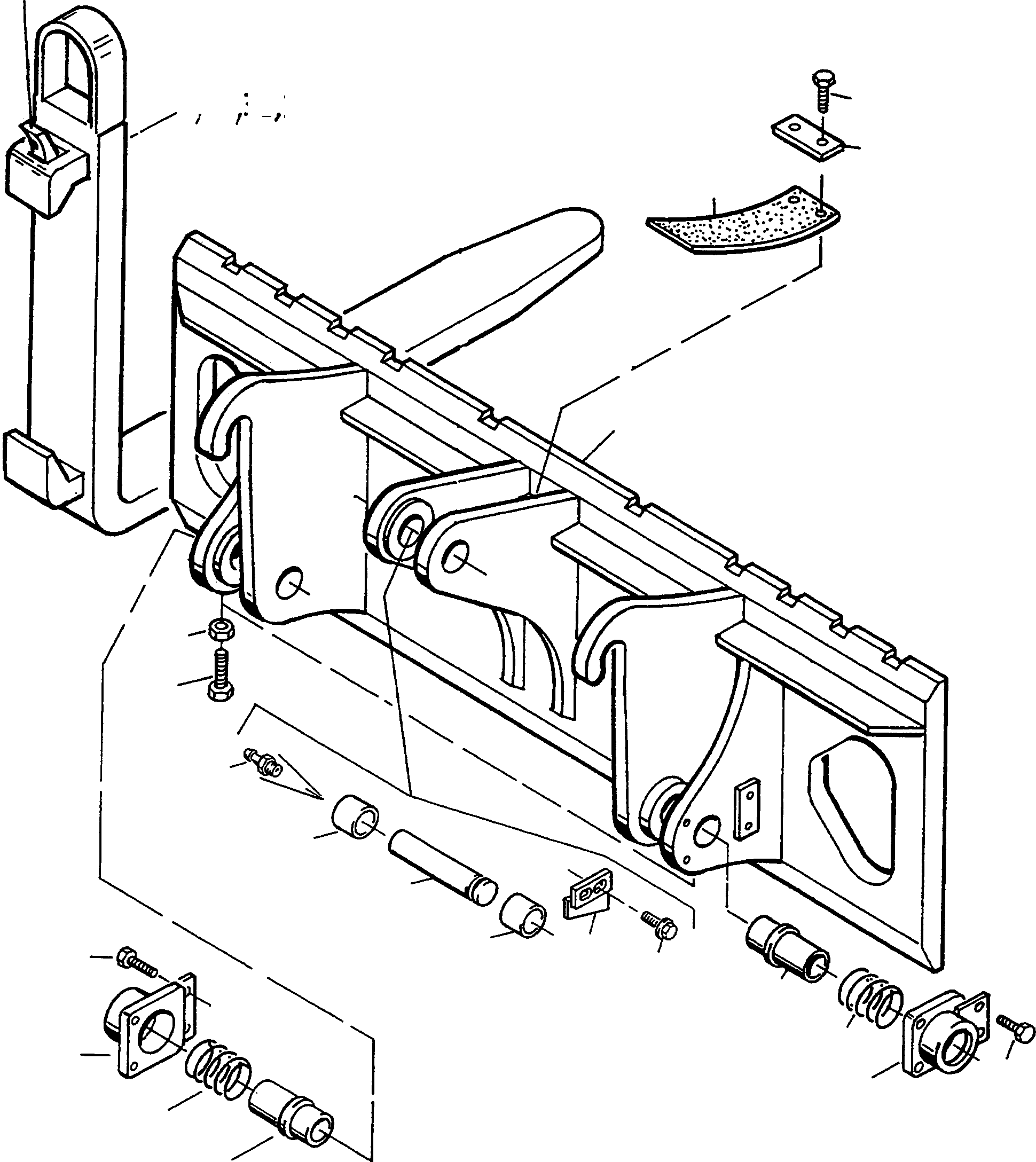 Wheel Loaders Komatsu / WA90-1 (20F) S/N 372020051 and up(wa90_1) / FORK LIFT FOR BOOM(15-74 : A5175)
