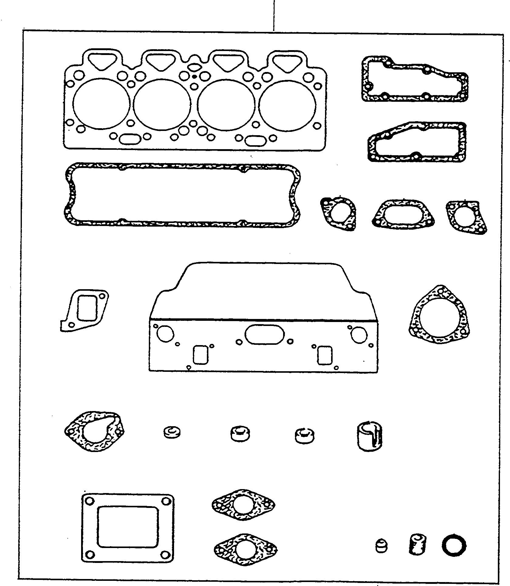 Wheel Loaders Komatsu / WA90-1 (20F) S/N 372020051 and up(wa90_1) / GASKET KIT, CYLINDER HEAD(01-06 : A5224)