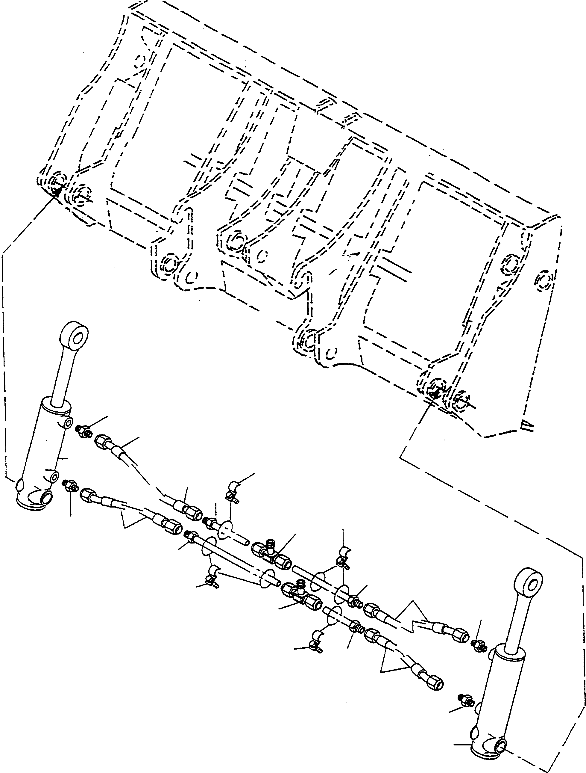 Wheel Loaders Komatsu / WA90-1 (20F) S/N 372020051 and up(wa90_1) / GRAB BUCKET, PIPINGS(15-06 : A5240)