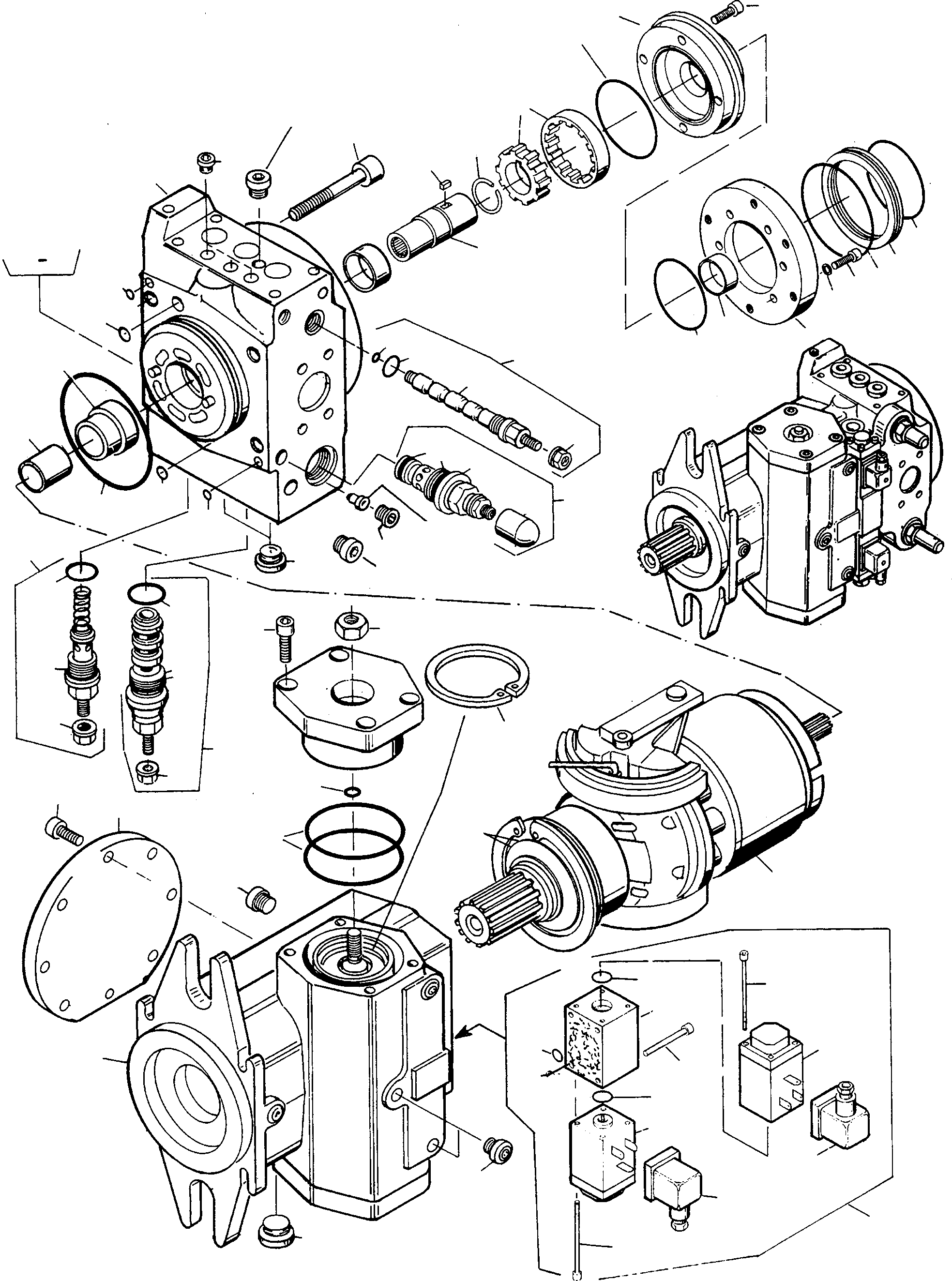 Wheel Loaders Komatsu / WA90-1 (20F) S/N 372020051 and up(wa90_1) / AXIAL PISTON PUMP(04-61|b : A5341)