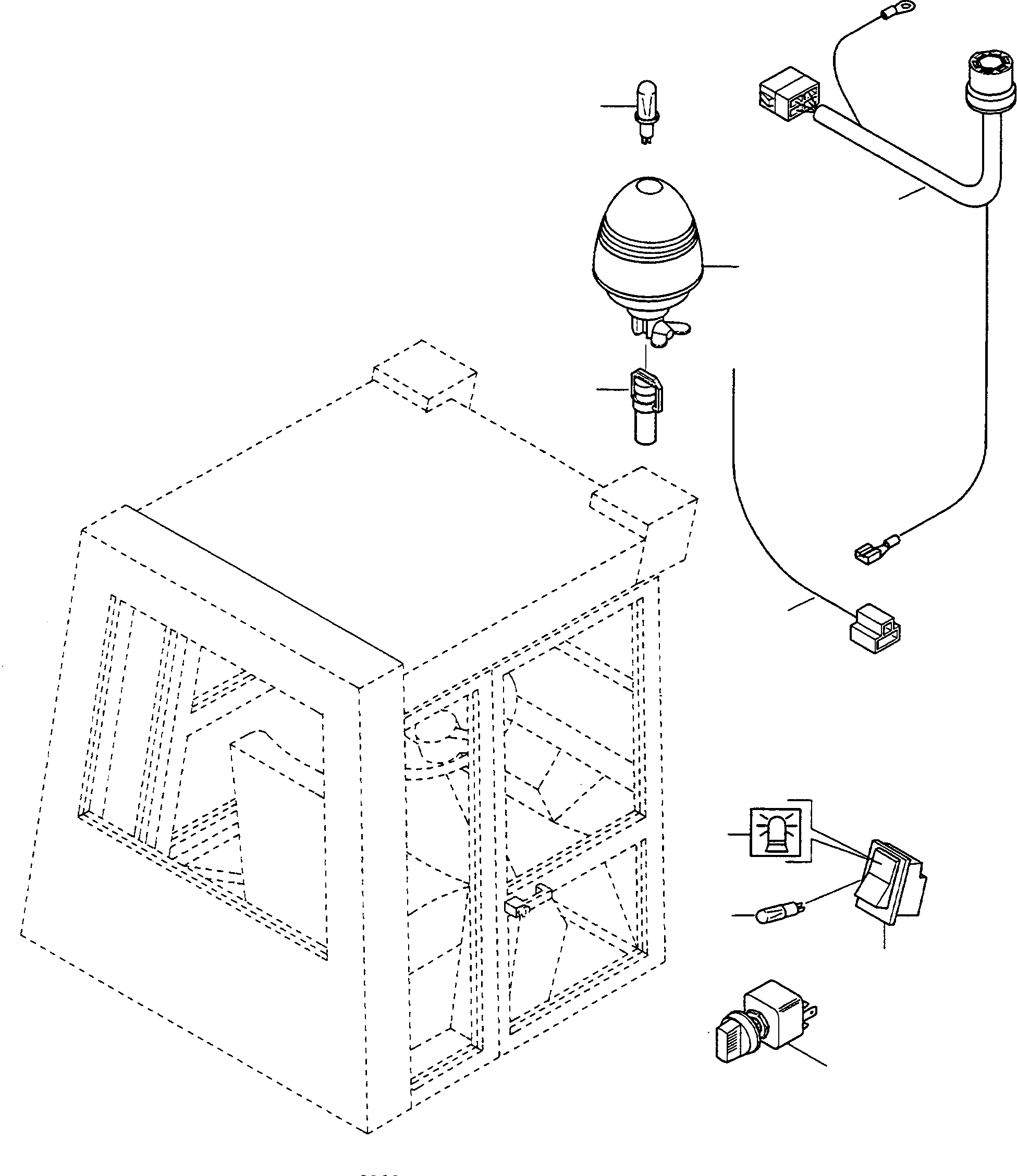 Wheel Loaders Komatsu / WA90-1 (20F) S/N 372020051 and up(wa90_1) / TURNING LIGHT(03-70 : A5348)