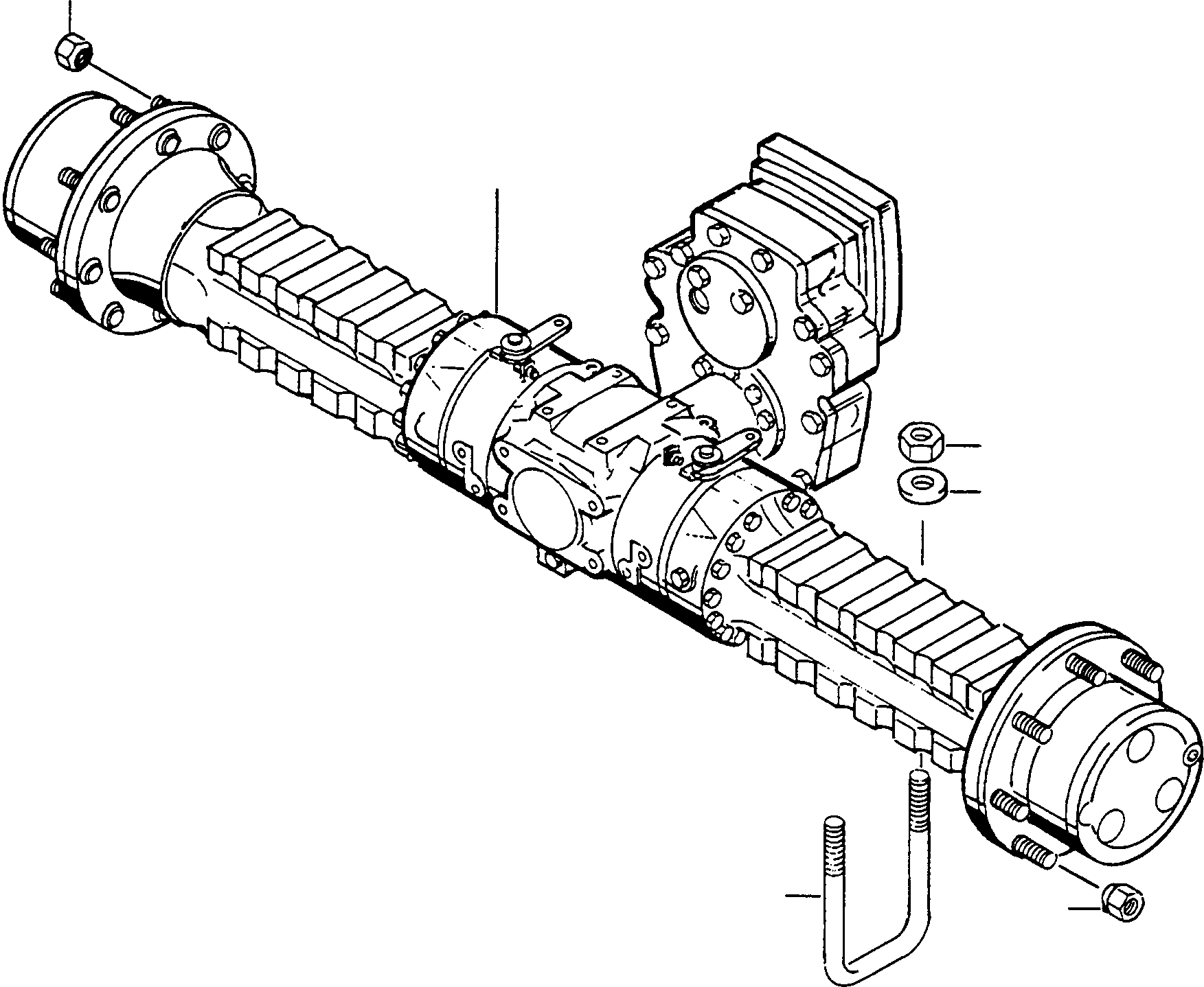 Wheel Loaders Komatsu / WA90-1S (20FS) S/N 372020401 and up(wa90_1s) / REAR AXLE(05-43|a : A5367)