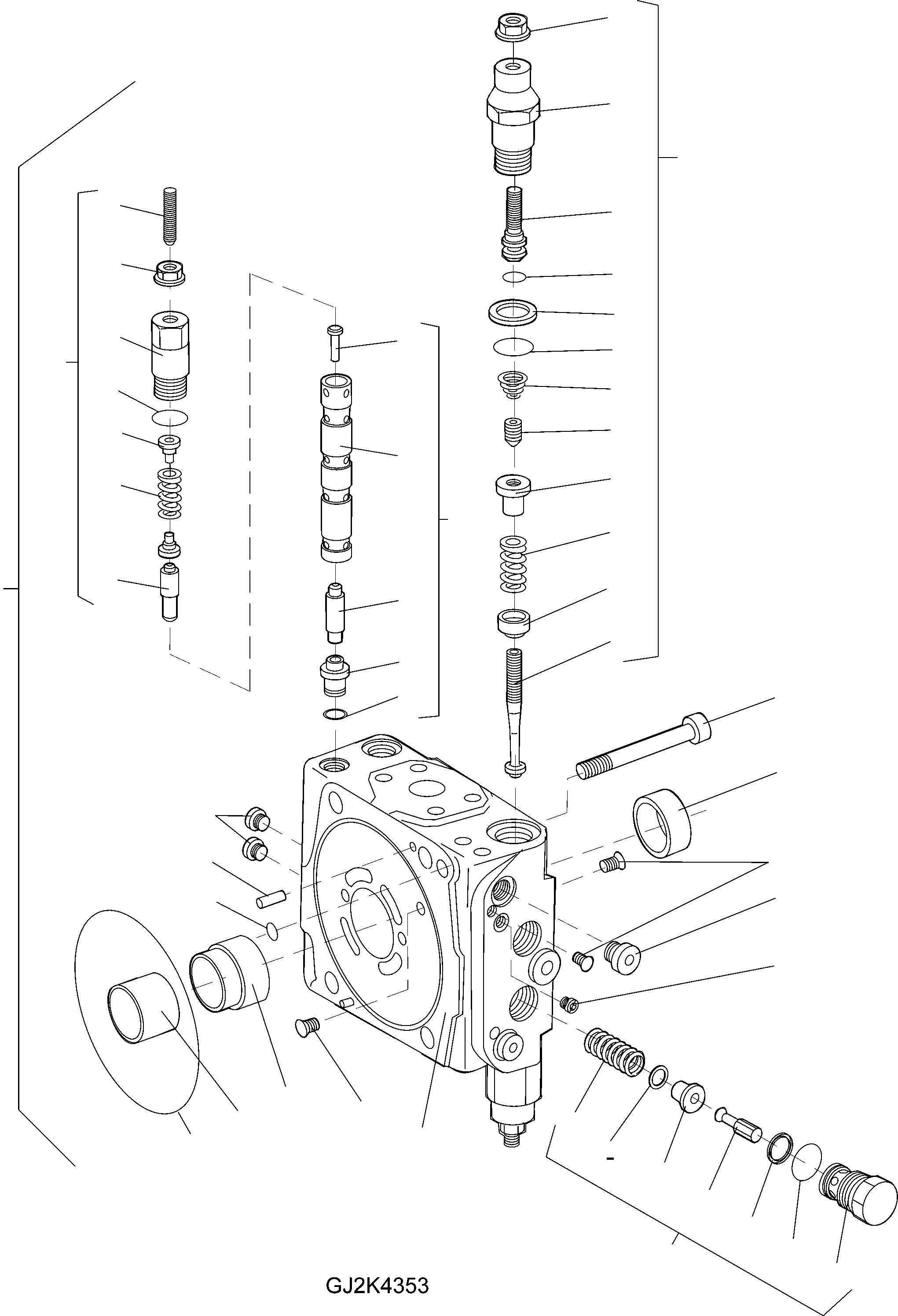 Wheel Loaders Komatsu / WA90-5 20 km/h S/N H50051-H50118 / H50121 / H50124 / H50128-Up(wa90_5a) / AXIAL PISTON PUMP(04610_I : GJ2K4353)