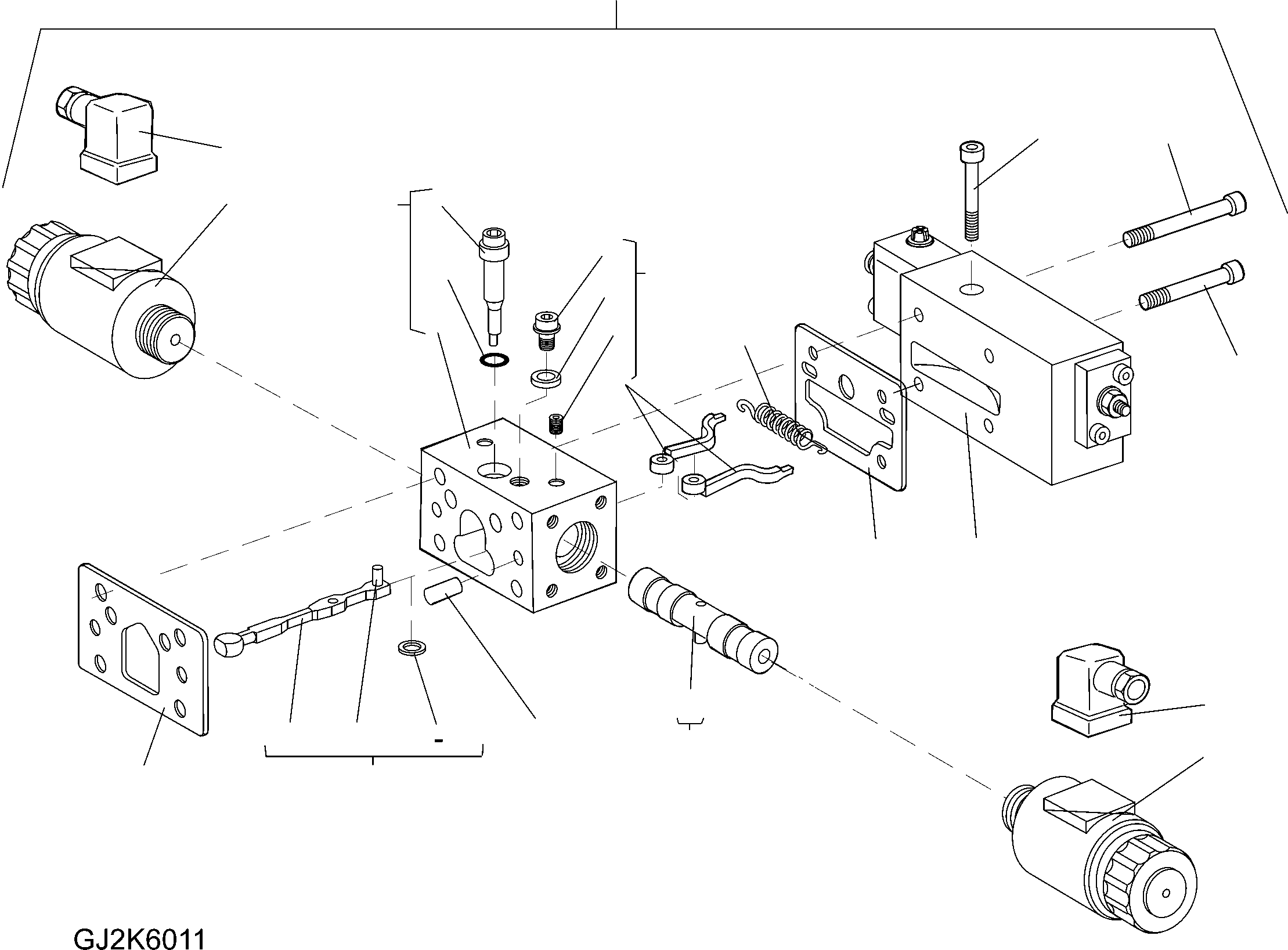 Wheel Loaders Komatsu / WA90-5 20 km/h S/N H50051-H50118 / H50121 / H50124 / H50128-Up(wa90_5a) / AXIAL PISTON PUMP, WITH SPEED CONTROL(04610_O : GJ2K6011)