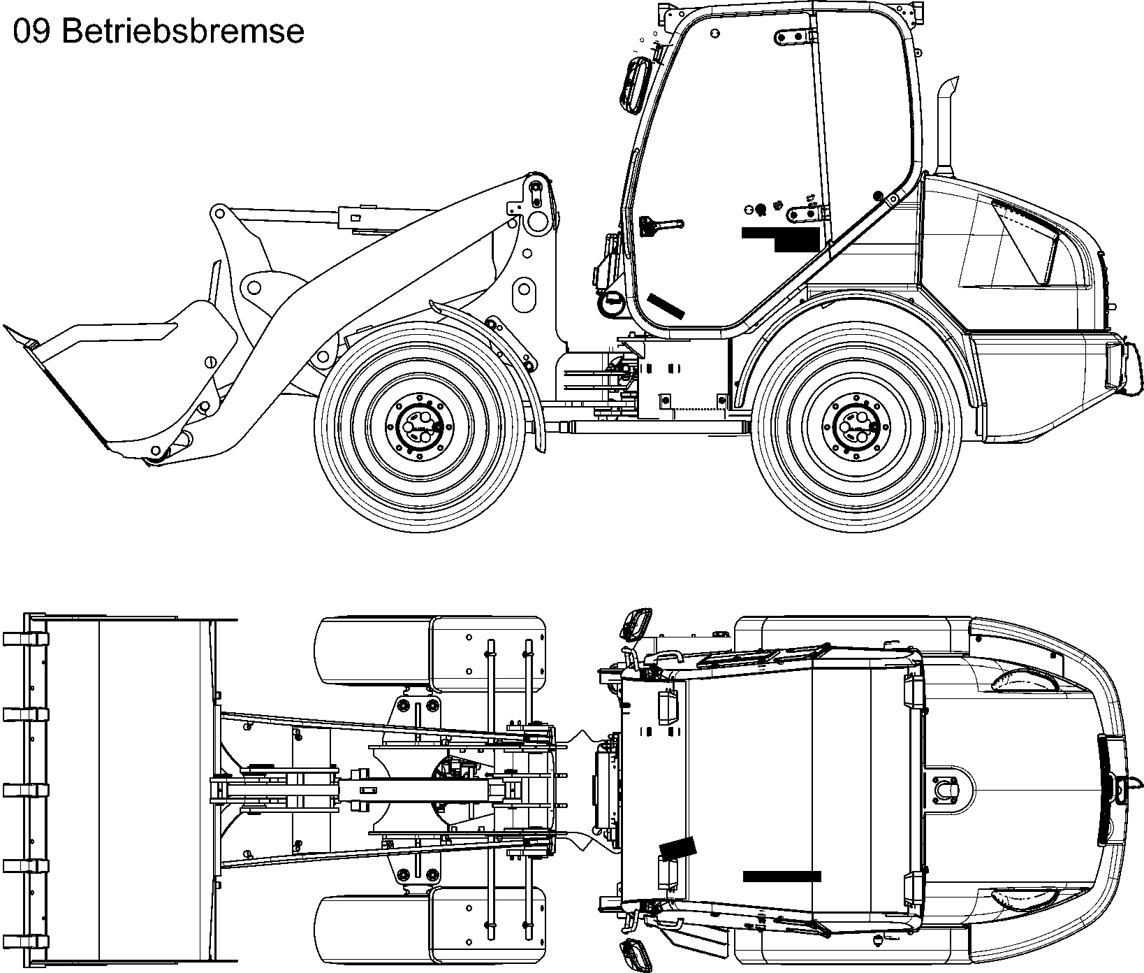Wheel Loaders Komatsu / WA90-5 20 km/h S/N H50119-H50120 / H50122-H50123 / H50125-H50127(wa90_5c) / 09 BRAKE SYSTEM(09 : 09)