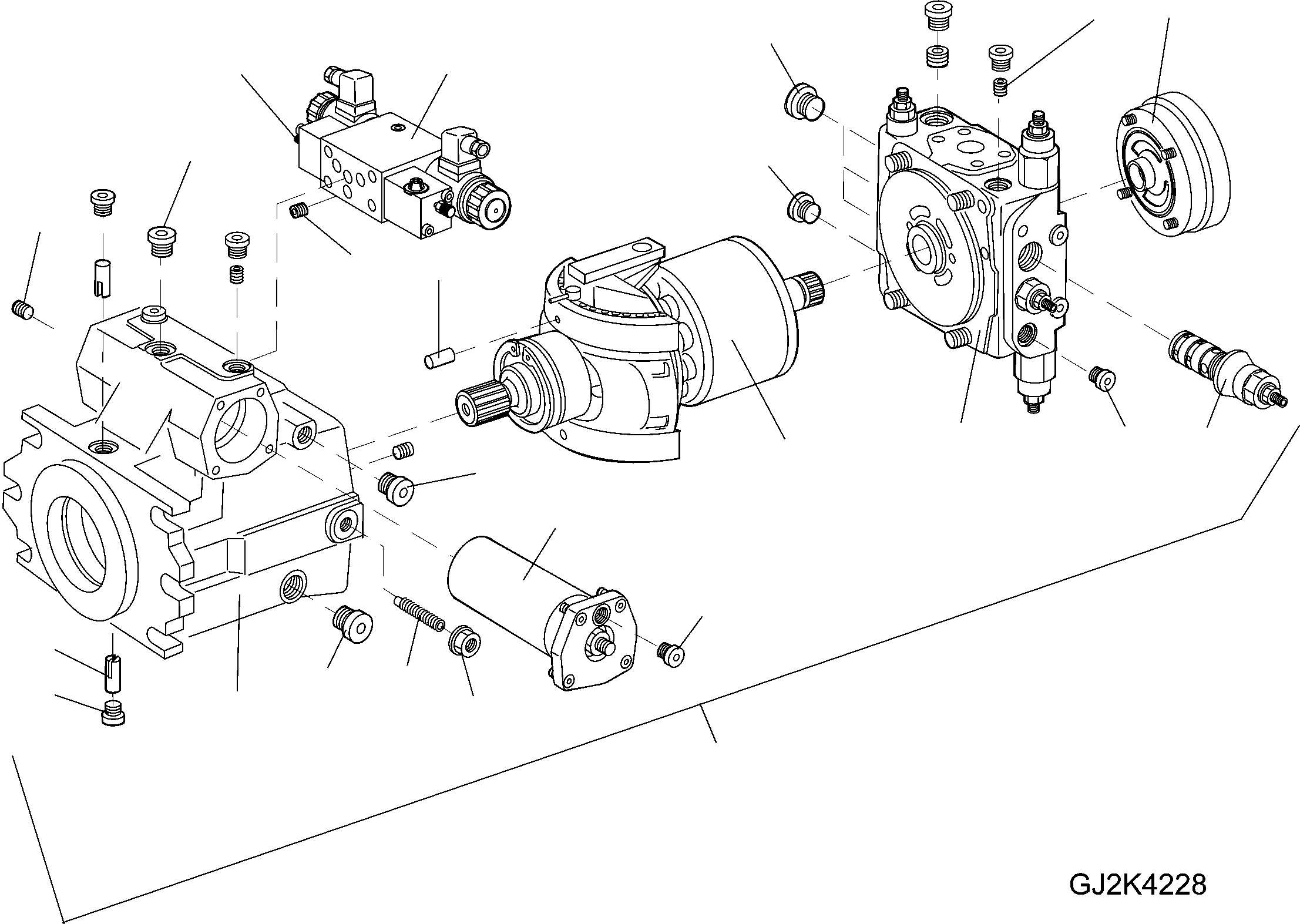 Wheel Loaders Komatsu / WA90-5 20 km/h S/N H50119-H50120 / H50122-H50123 / H50125-H50127(wa90_5c) / AXIAL PISTON PUMP(04610_A : GJ2K4228)