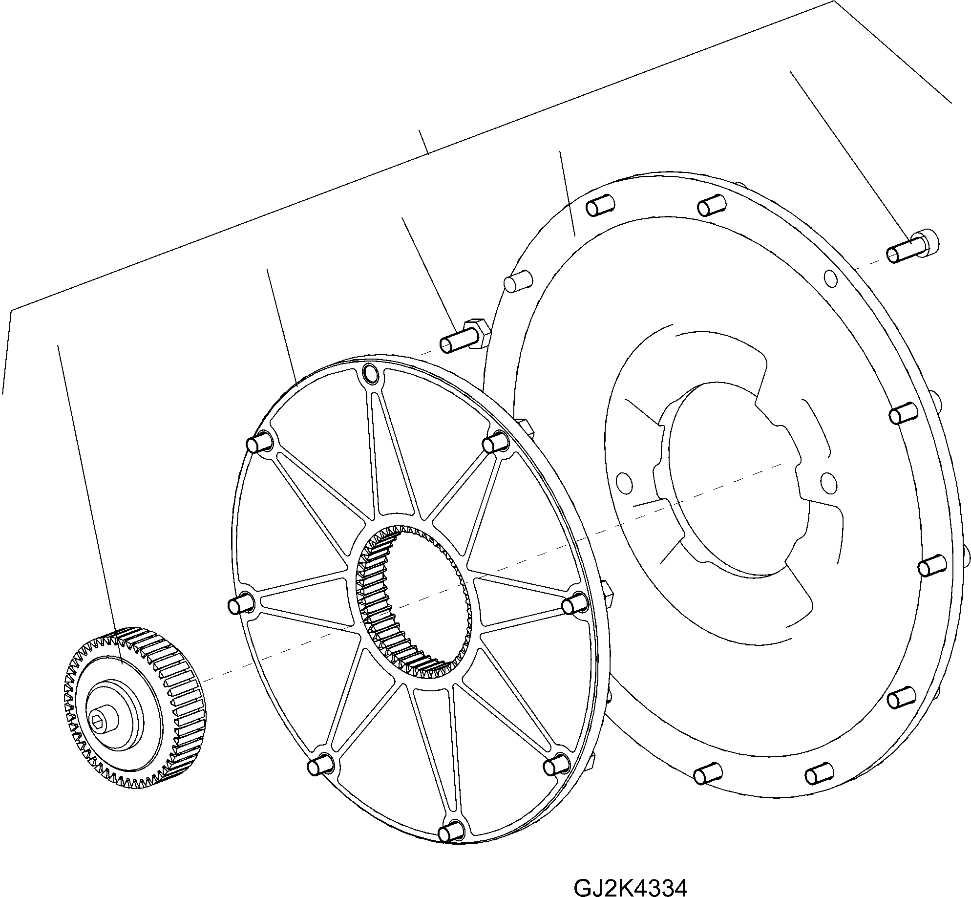 Wheel Loaders Komatsu / WA90-5 20 km/h S/N H50119-H50120 / H50122-H50123 / H50125-H50127(wa90_5c) / CLUTCH(04830_A : GJ2K4334)