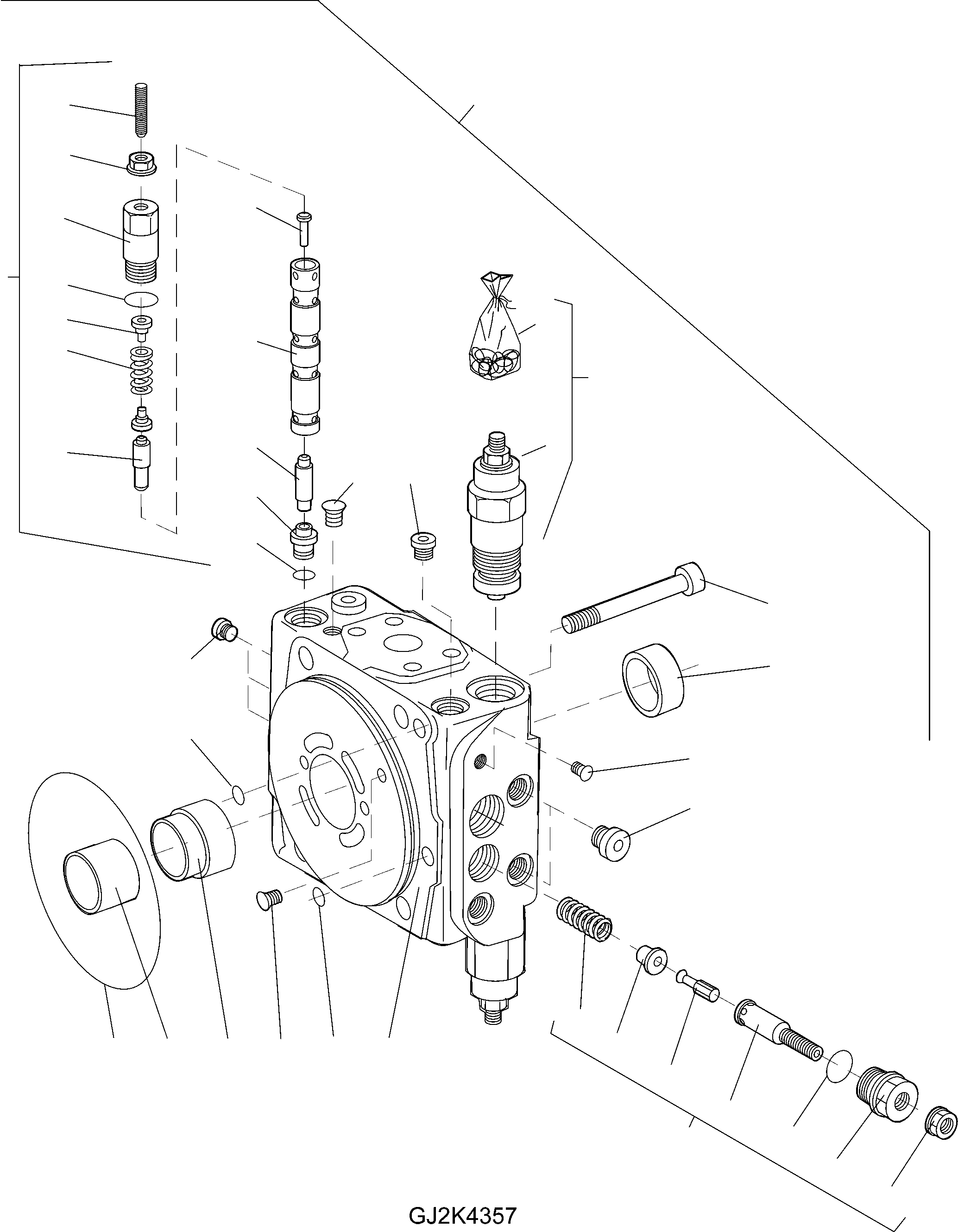 Wheel Loaders Komatsu / WA90-5 20 km/h S/N H50119-H50120 / H50122-H50123 / H50125-H50127(wa90_5c) / AXIAL PISTON PUMP(04610_I : GJ2K4357)
