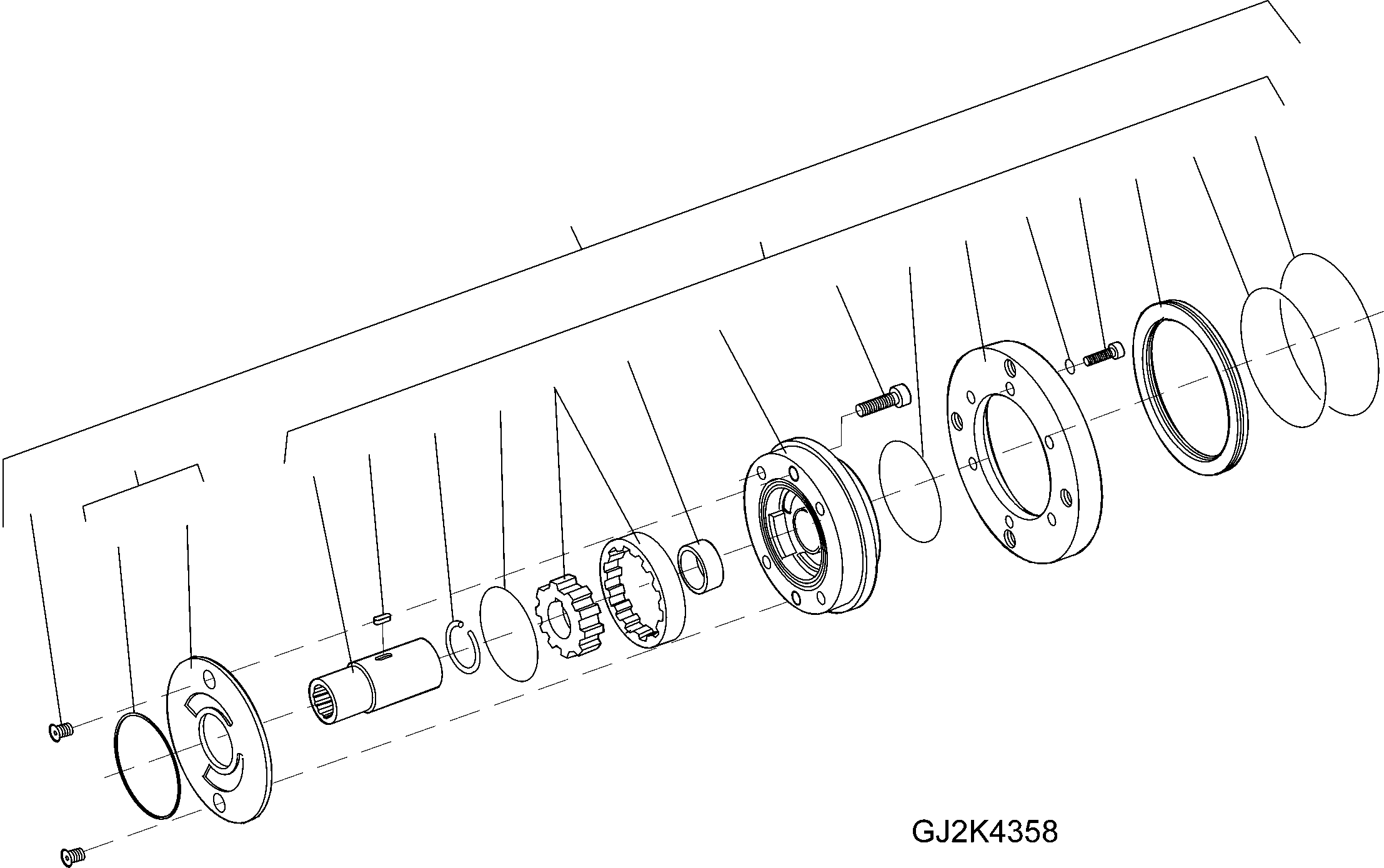 Wheel Loaders Komatsu / WA90-5 20 km/h S/N H50119-H50120 / H50122-H50123 / H50125-H50127(wa90_5c) / AXIAL PISTON PUMP(04610_K : GJ2K4358)